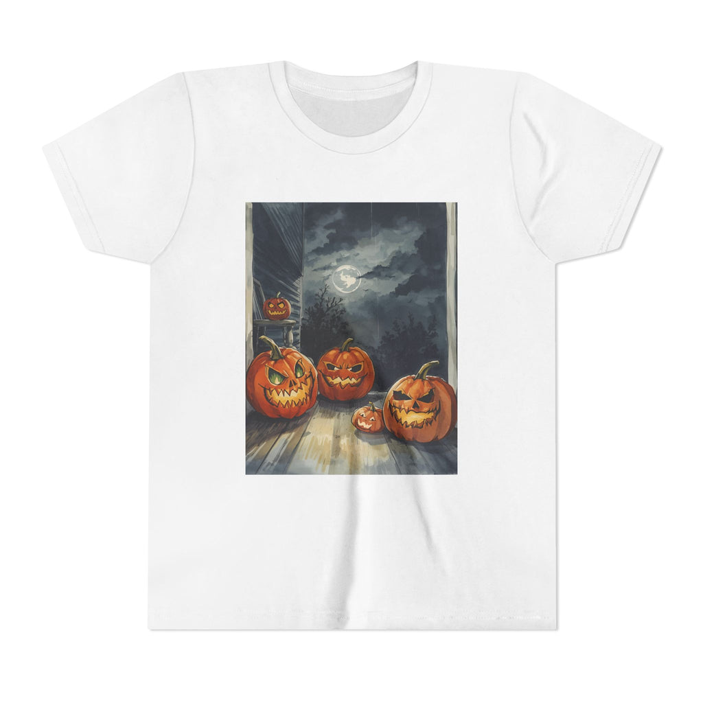 Halloween Pumpkin Spooky Youth Short Sleeve Tee