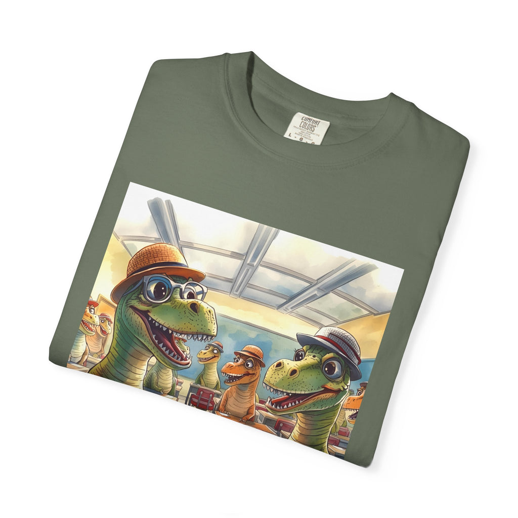 Dinosaur Classroom Unisex T-shirt, Fun Gift for Kids, Cool Graphic Tee for Teachers, Classroom Humor Outfit, Unique Dino Design