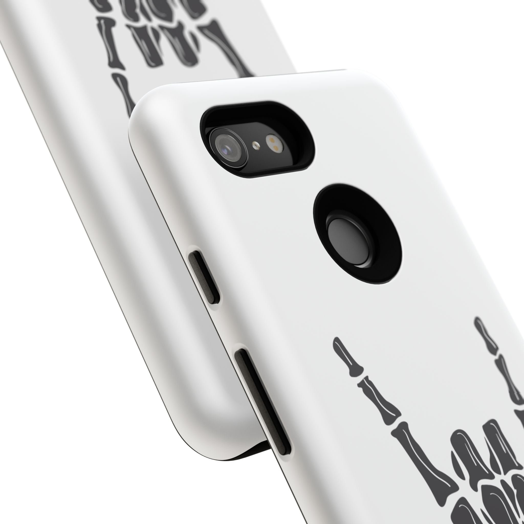 Rock On Skeleton Phone Case, Edgy Phone Cover, Tough Cases for Music Lovers, Halloween Accessories, Gifts for Him