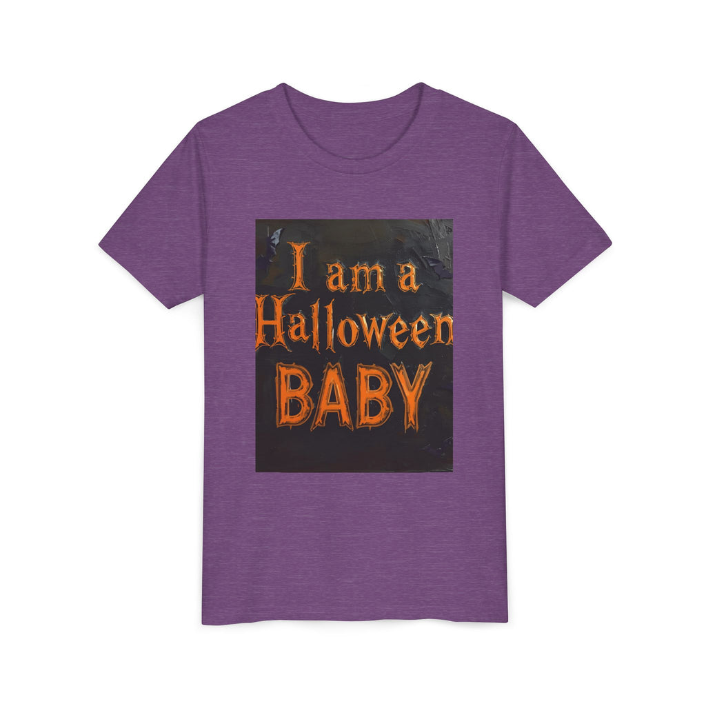 I Am A Halloween Baby Youth Short Sleeve Tee