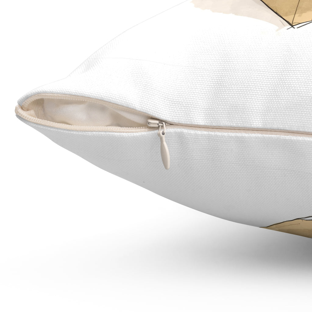 Cute Kitten In Boxes Spun Polyester Square Pillow