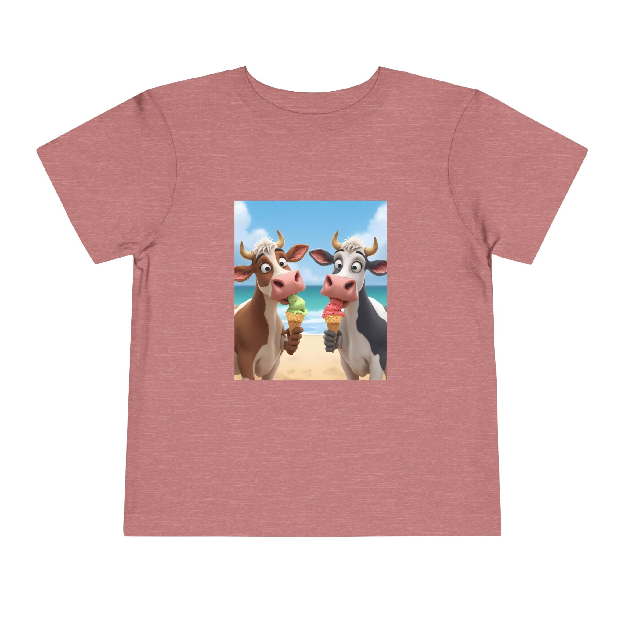 Beachy Cow Toddler Short Sleeve Tee