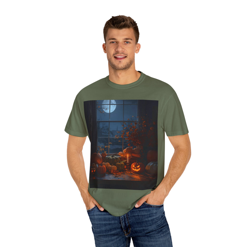 Spooky Autumn Pumpkin Vibes Halloween T-Shirt, Casual Fall Tee, Unisex Graphic Shirt, Pumpkin Lover Gift, Cozy Seasonal Apparel