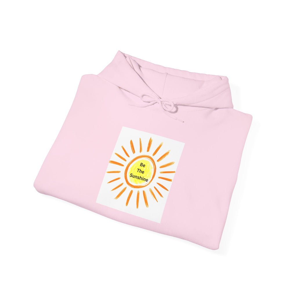 Be The Sunshine Smiley Sun Graphic Hoodie - Cozy, Unisex Sweatshirt for Summer, Festivals, Birthdays, Gifts, Stylish Apparel