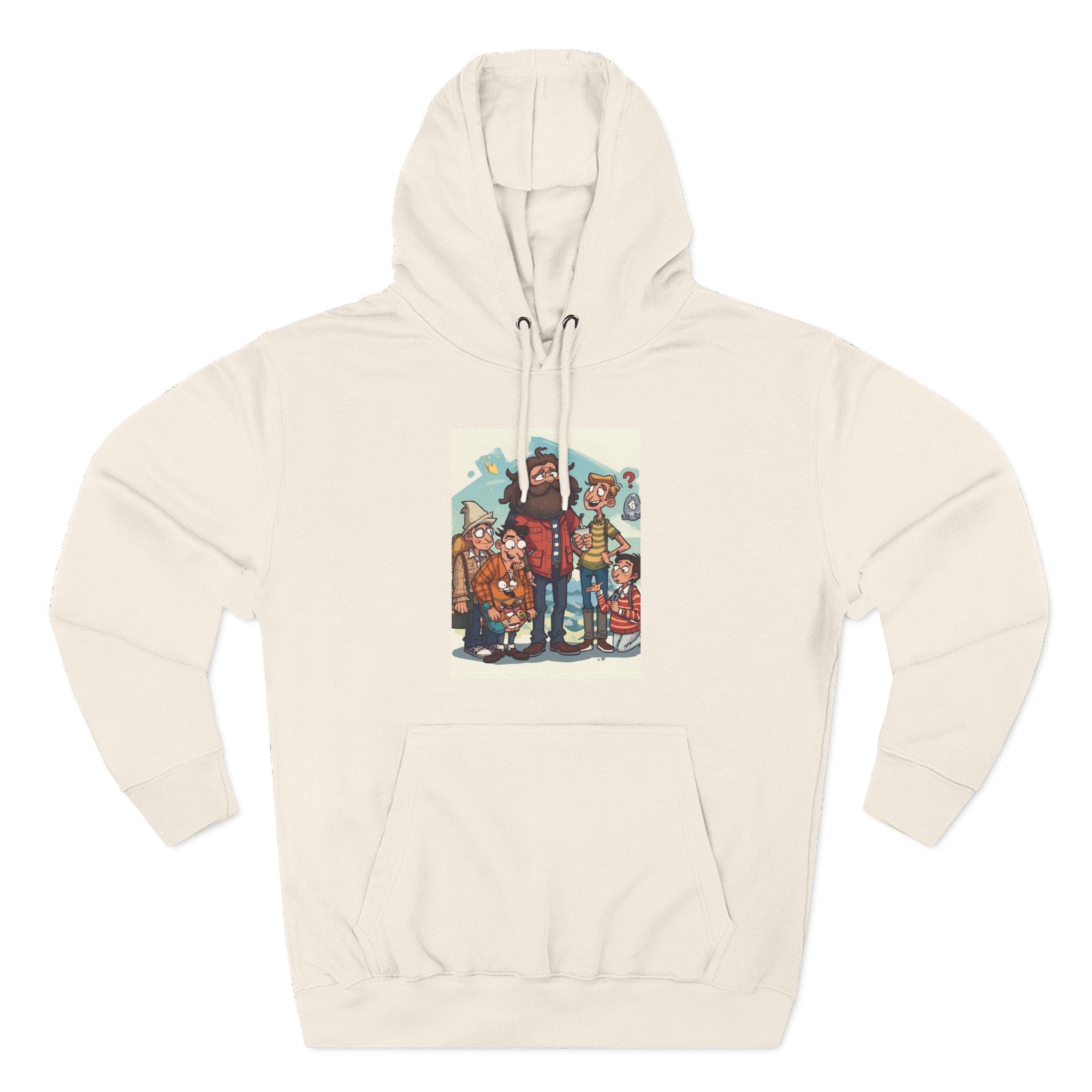 Cozy Family Fun Hoodie, Three-Panel Fleece Sweatshirt, Gift for Parents, Casual Wear, Holiday Apparel, Winter Fashion
