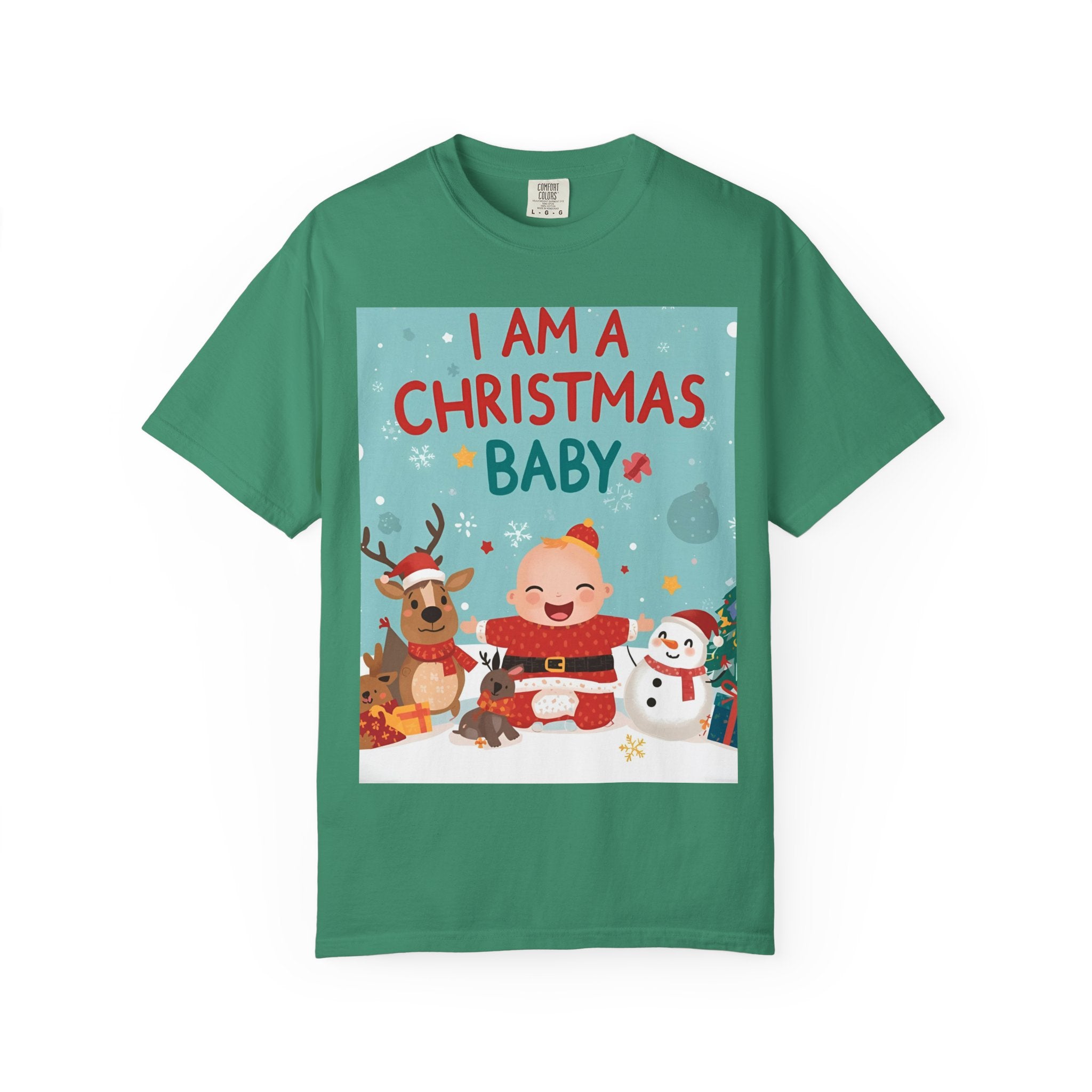 Christmas Baby T-shirt, Cute Christmas Shirt, Holiday Gift, Family Matching Tee, Unisex Kids Christmas Apparel, Baby's First Christmas