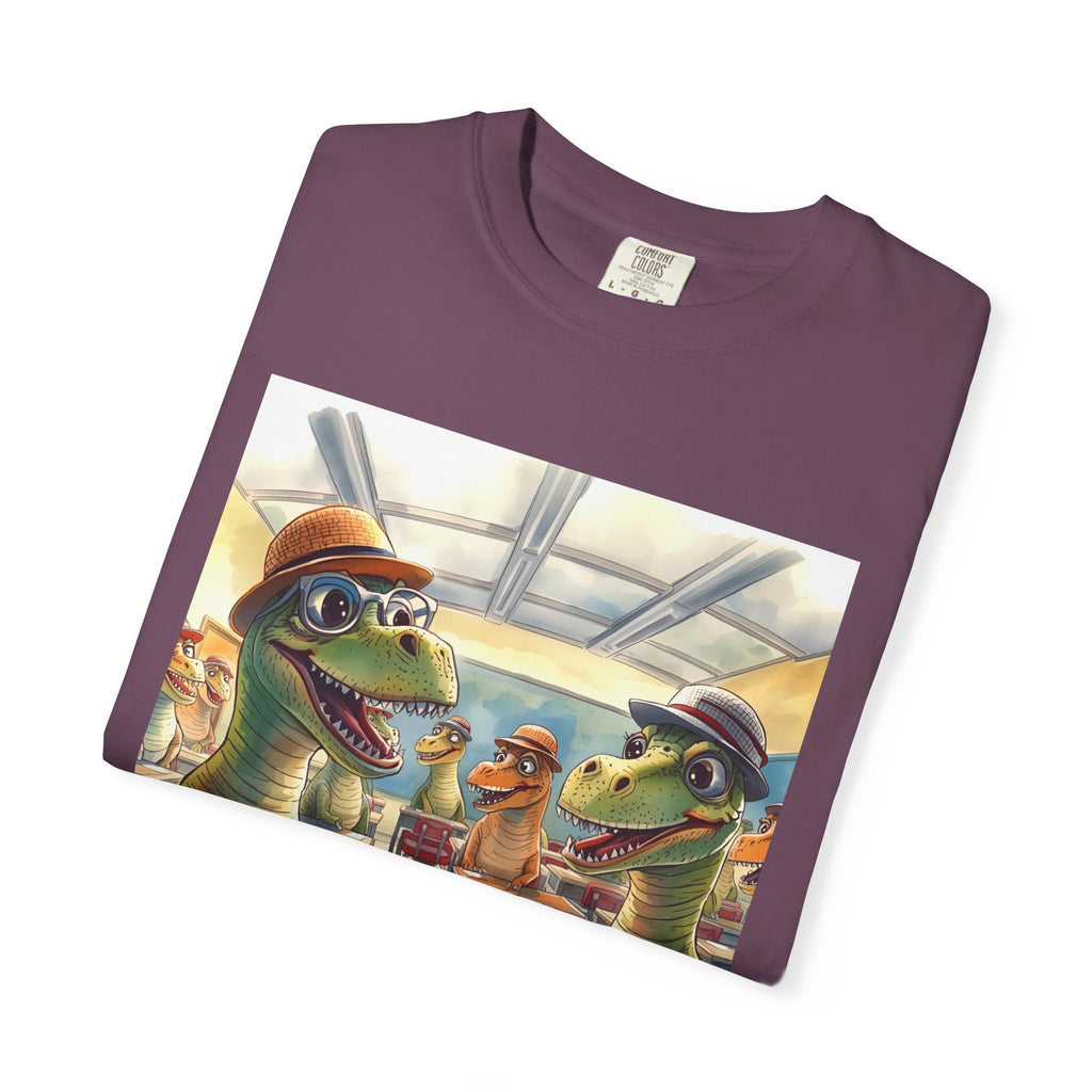 Dinosaur Classroom Unisex T-Shirt: Fun, Casual Wear for Kids, Teachers, Dino Lovers, Birthday Gifts, Everyday Use