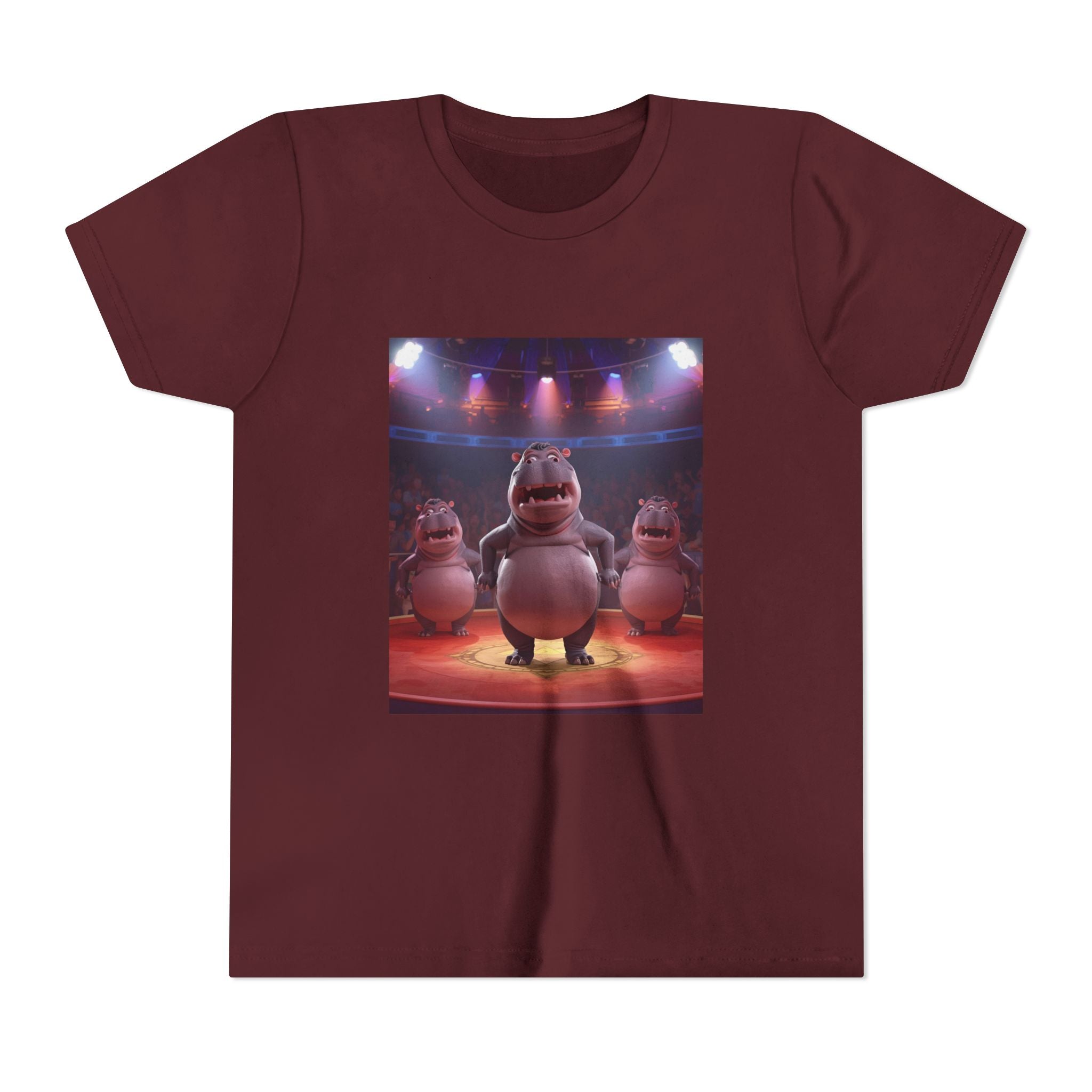 Hippo Funny Youth Short Sleeve Tee