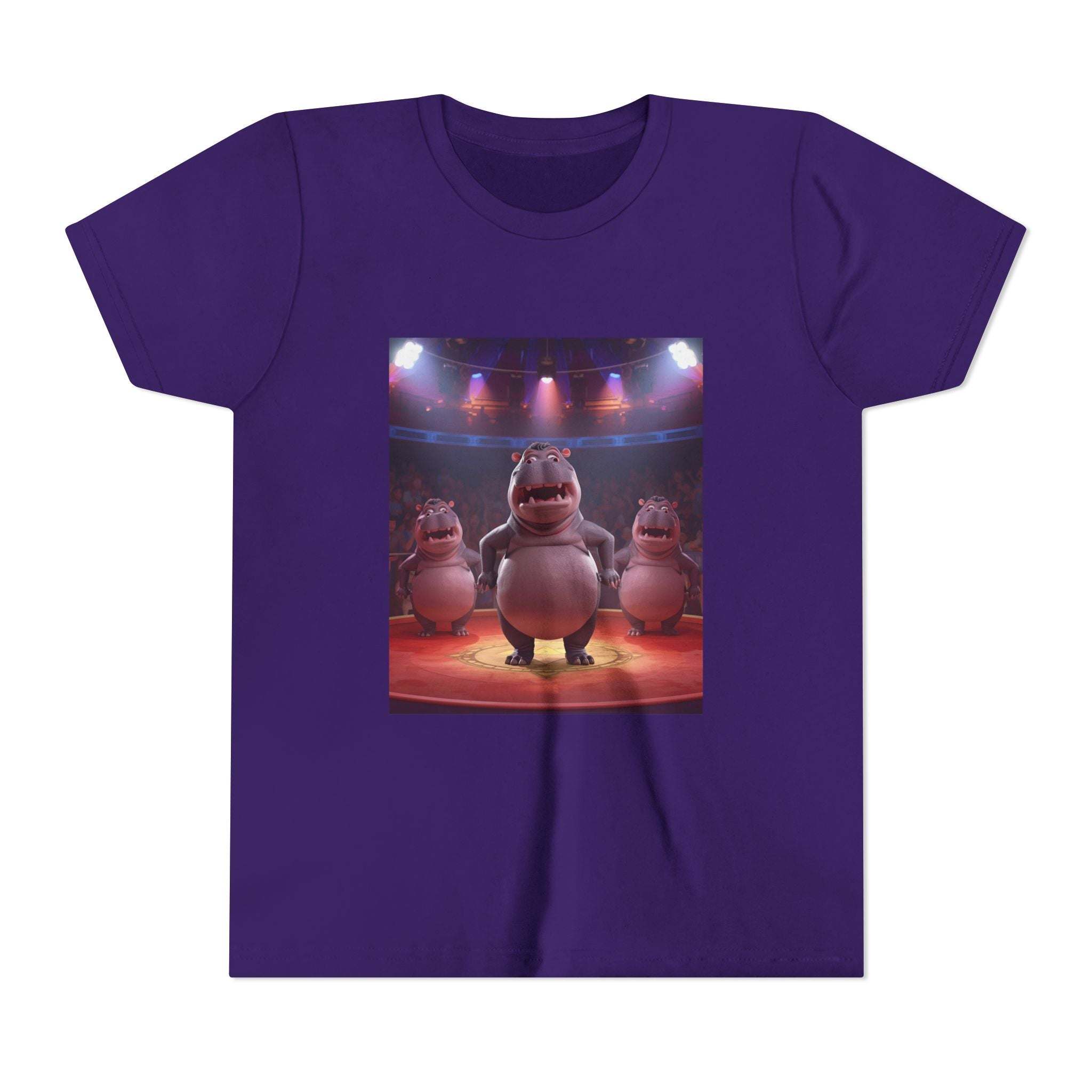 Hippo Funny Youth Short Sleeve Tee