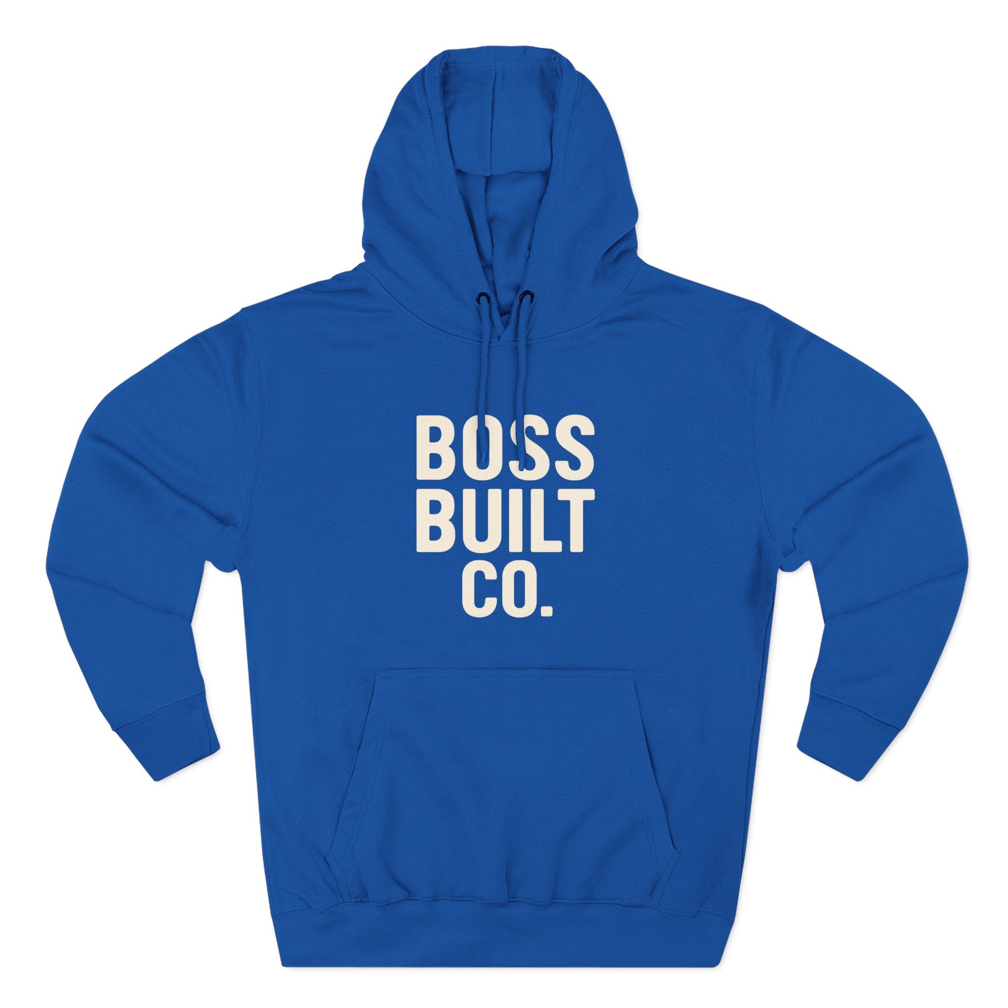 Boss Built Co. Hoodie — Motivational Graphic Pullover