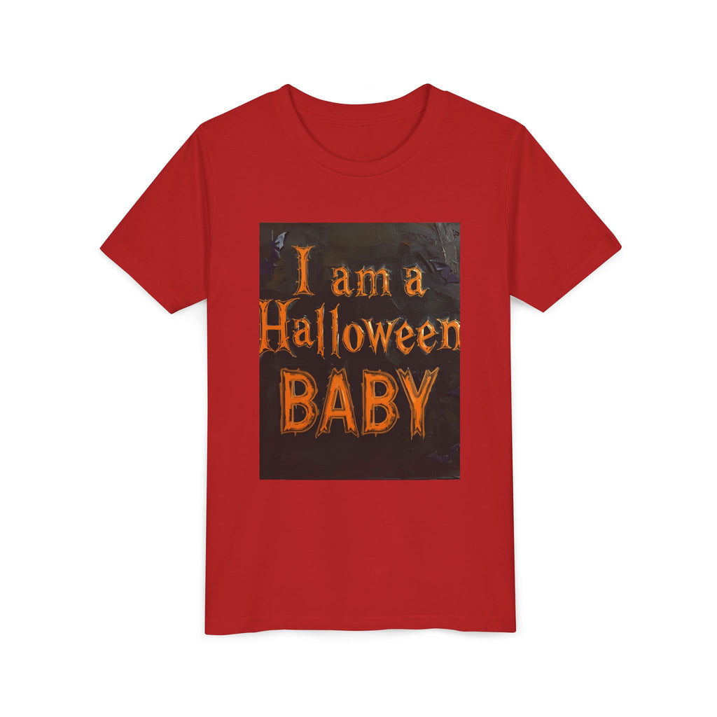 I Am A Halloween Baby Youth Short Sleeve Tee