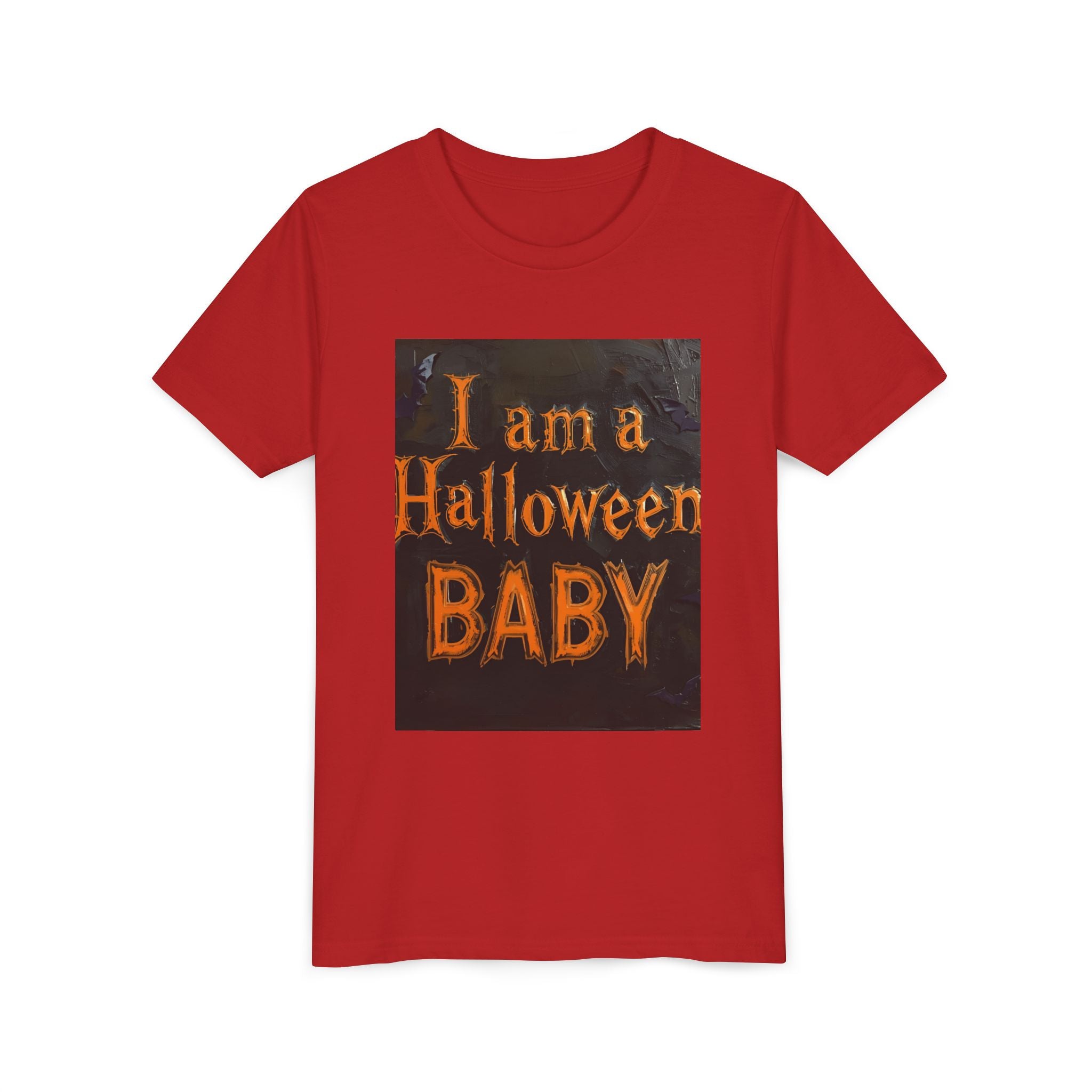 I Am A Halloween Baby Youth Short Sleeve Tee