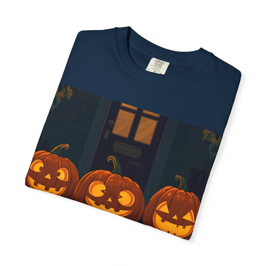 Happy Halloween Pumpkin Unisex T-shirt, Spooky Season Tee, Fall Festival Shirt, Pumpkin Graphic Top, Halloween Gift for Him/Her