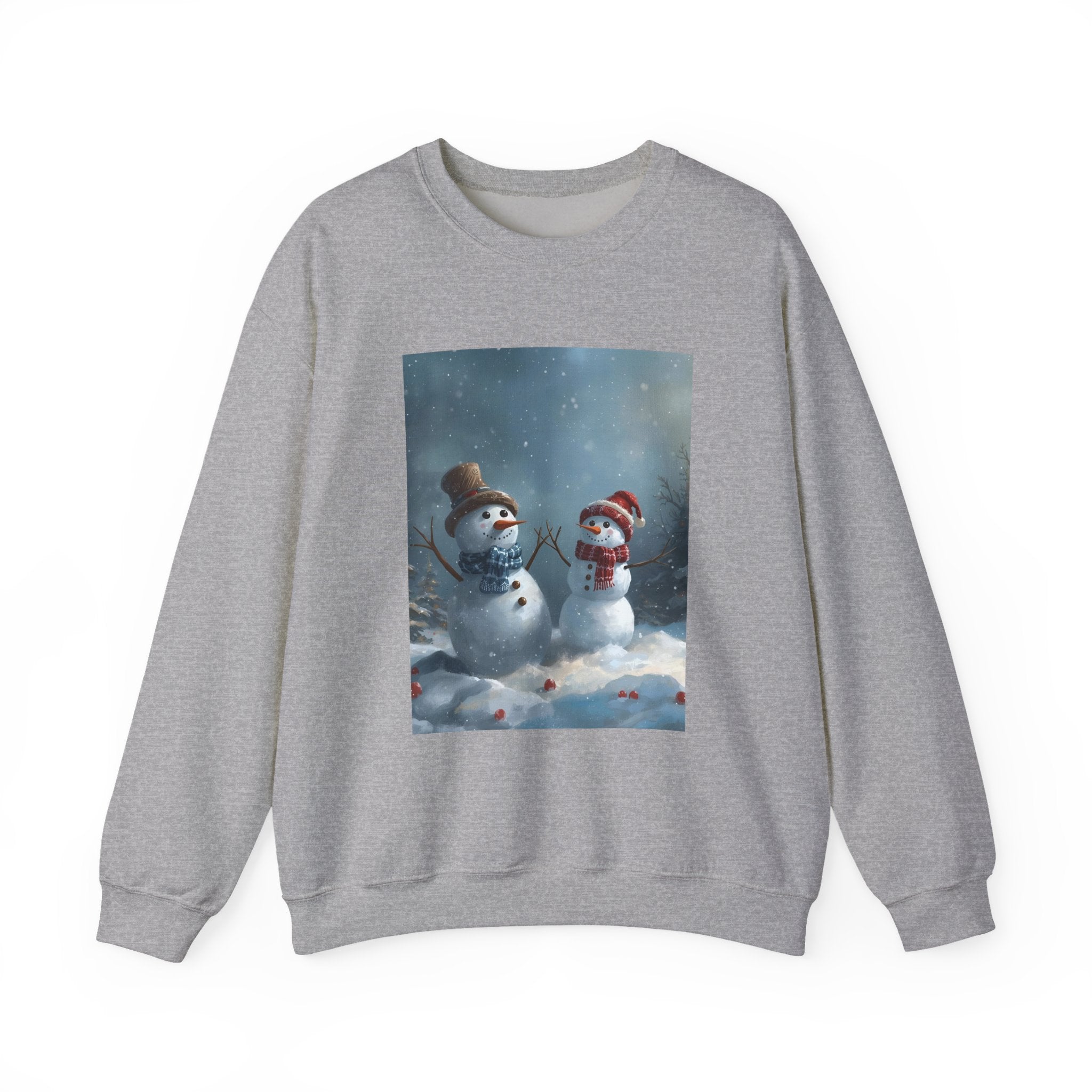 Christmas Snowman Winter Wonderland Sweatshirt - Cozy Crewneck with Snowman Design, Holiday Gift, Christmas Apparel, Winter Fashion, Seasonal Comfort