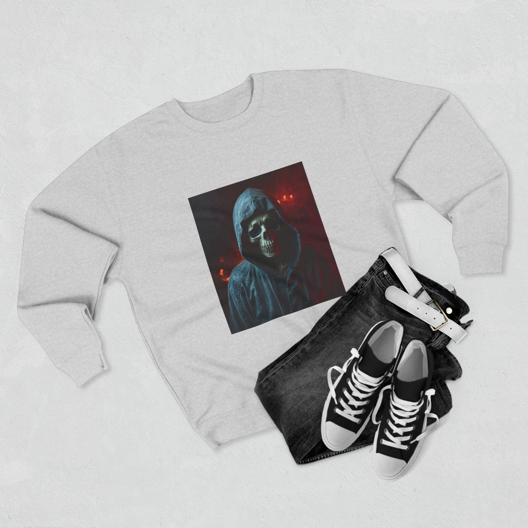 Gothic Skull Unisex Crewneck Sweatshirt