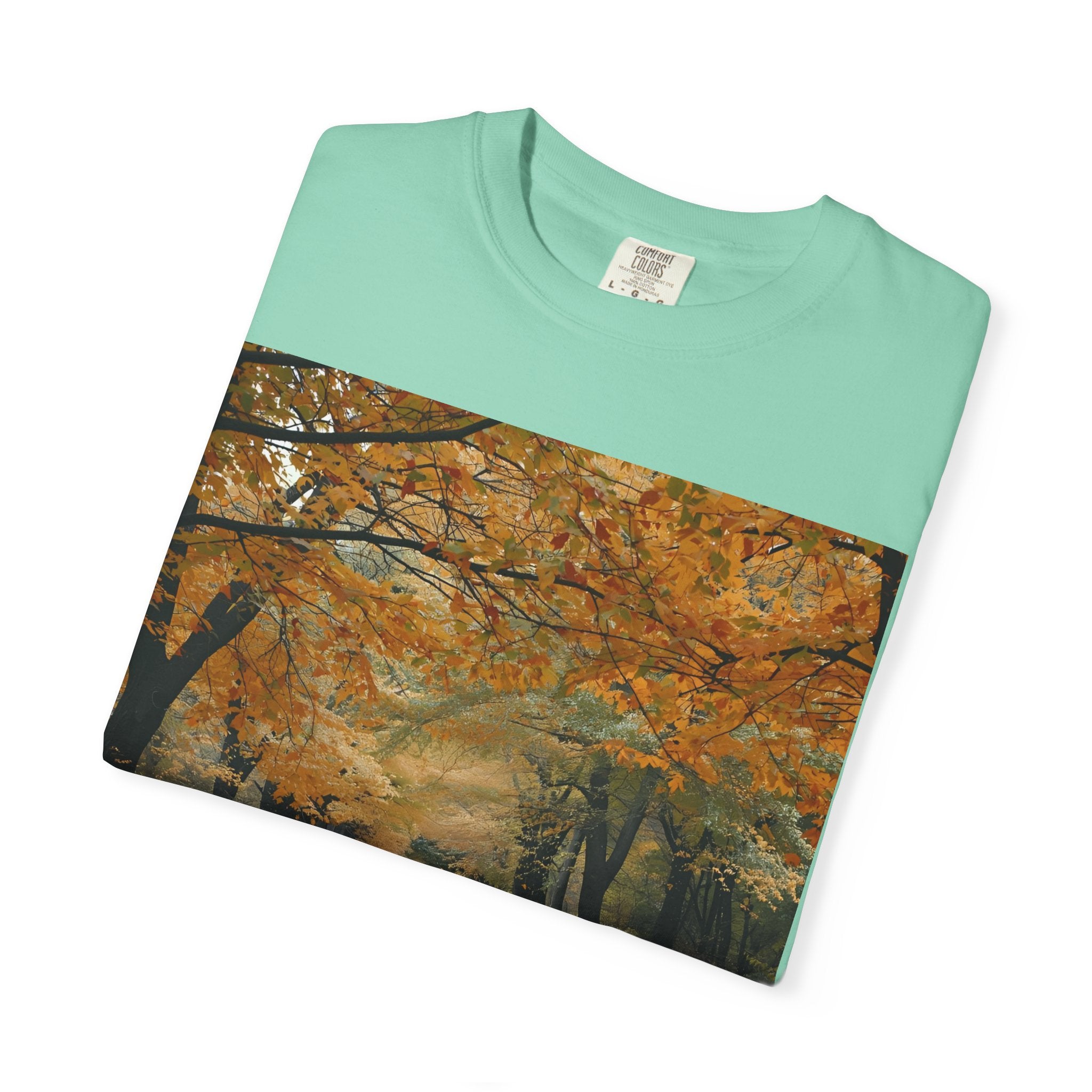 Autumn Pathway T-Shirt | Nature Lover Gift, Fall Fashion, Unisex Tee, Seasonal Wear, Cozy Vibes