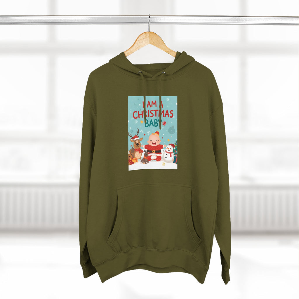 Chrstmas Three-Panel Fleece Hoodie