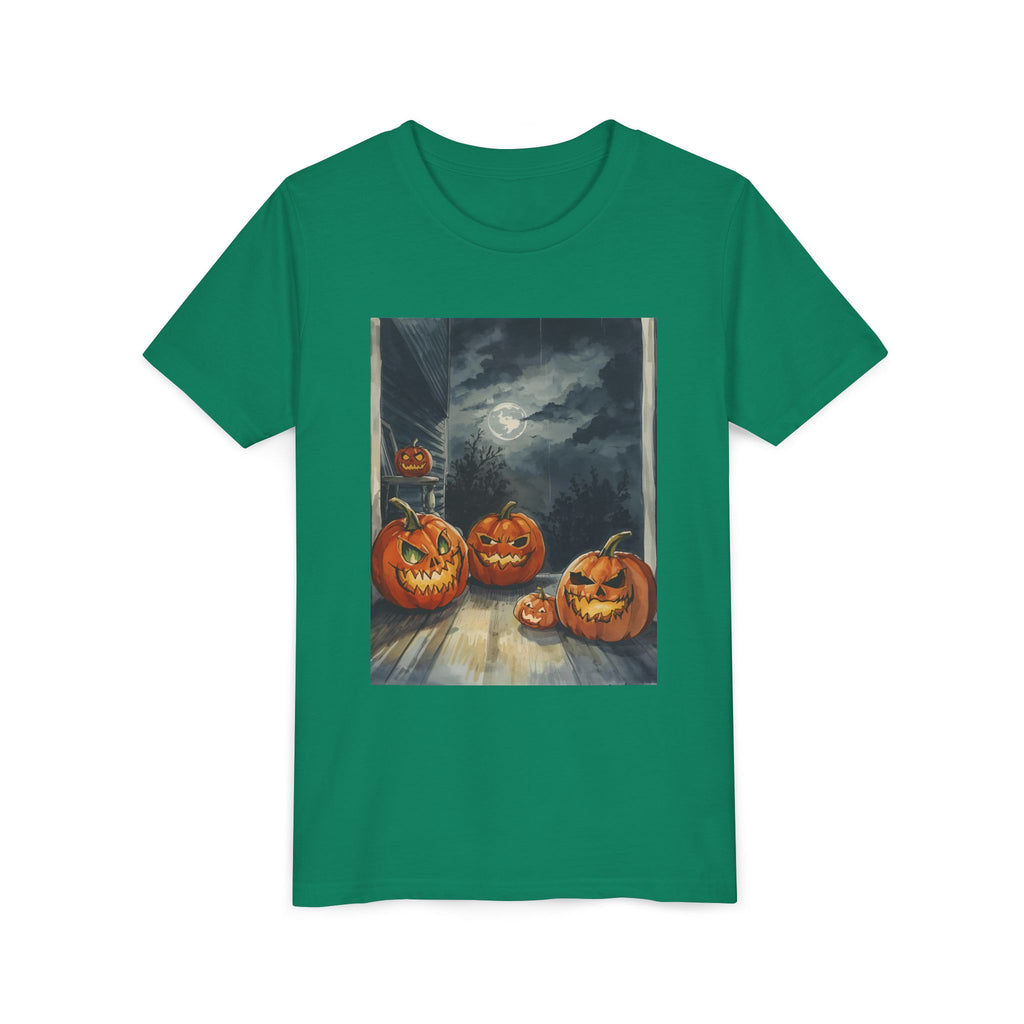 Halloween Pumpkin Spooky Youth Short Sleeve Tee