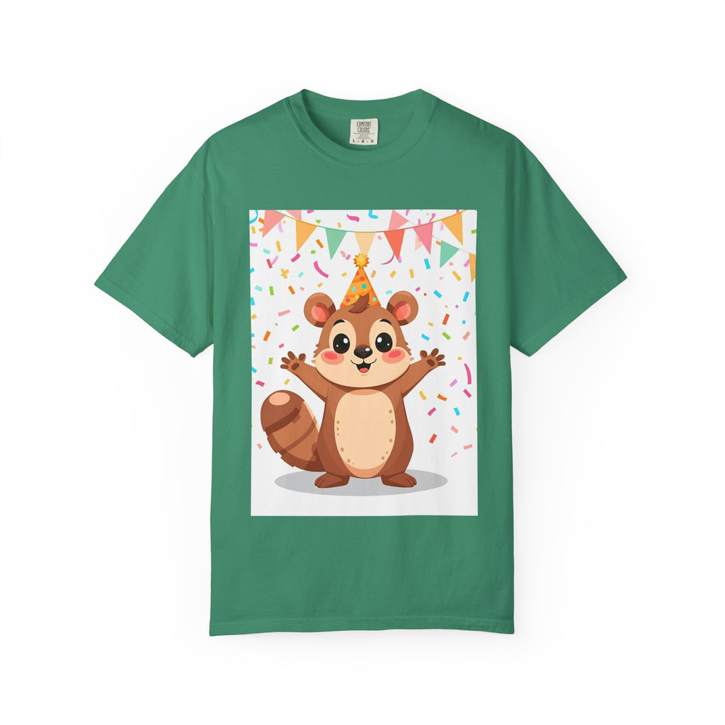 Adorable Party Animal Squirl T-Shirt - Birthday Gift, Unisex Tee, Celebration Apparel, Cute Animal Print, Fun Gift Idea