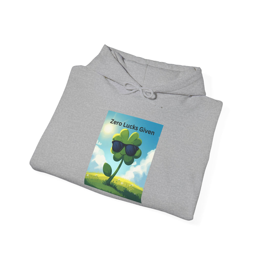 Chill Vibes Hooded Sweatshirt - Plant Power, Casual Wear, Nature Lover Gift, Relaxing Style, Zero Luck Given