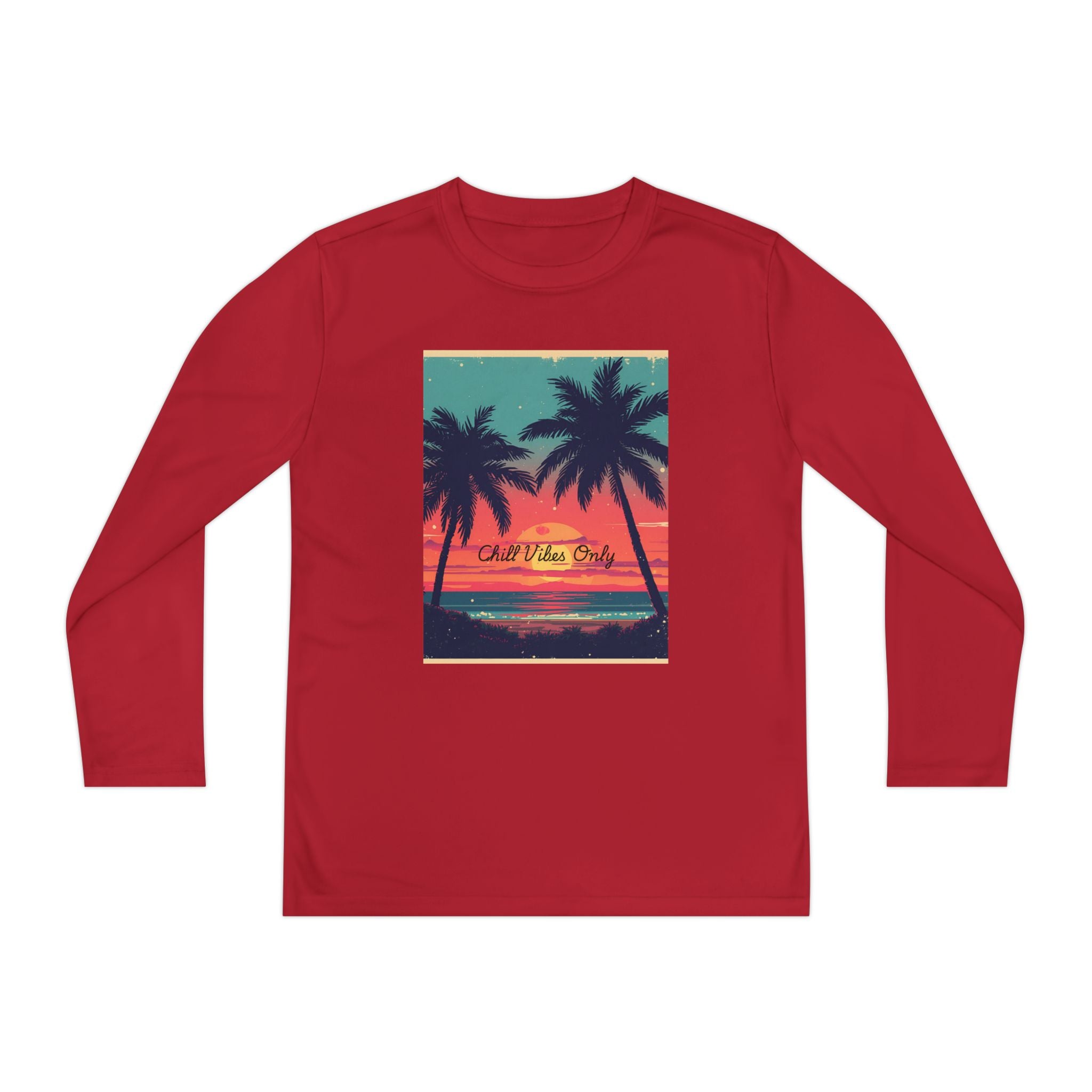 Tropical Sunset Youth Long Sleeve Competitor Tee