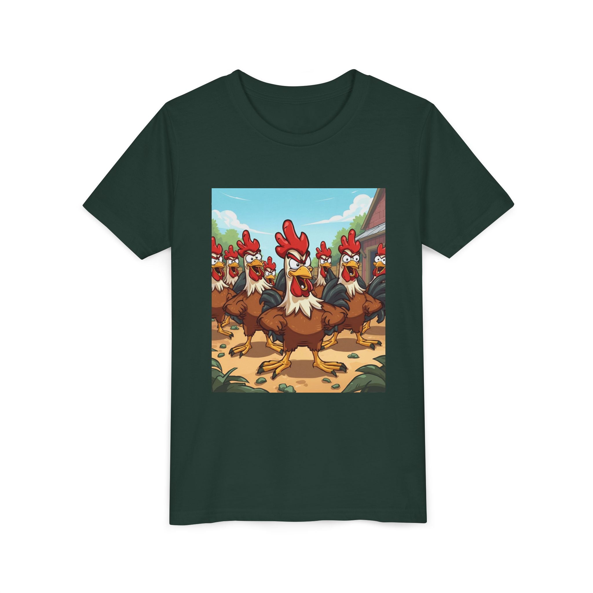 Chicken Funny Youth Short Sleeve Tee