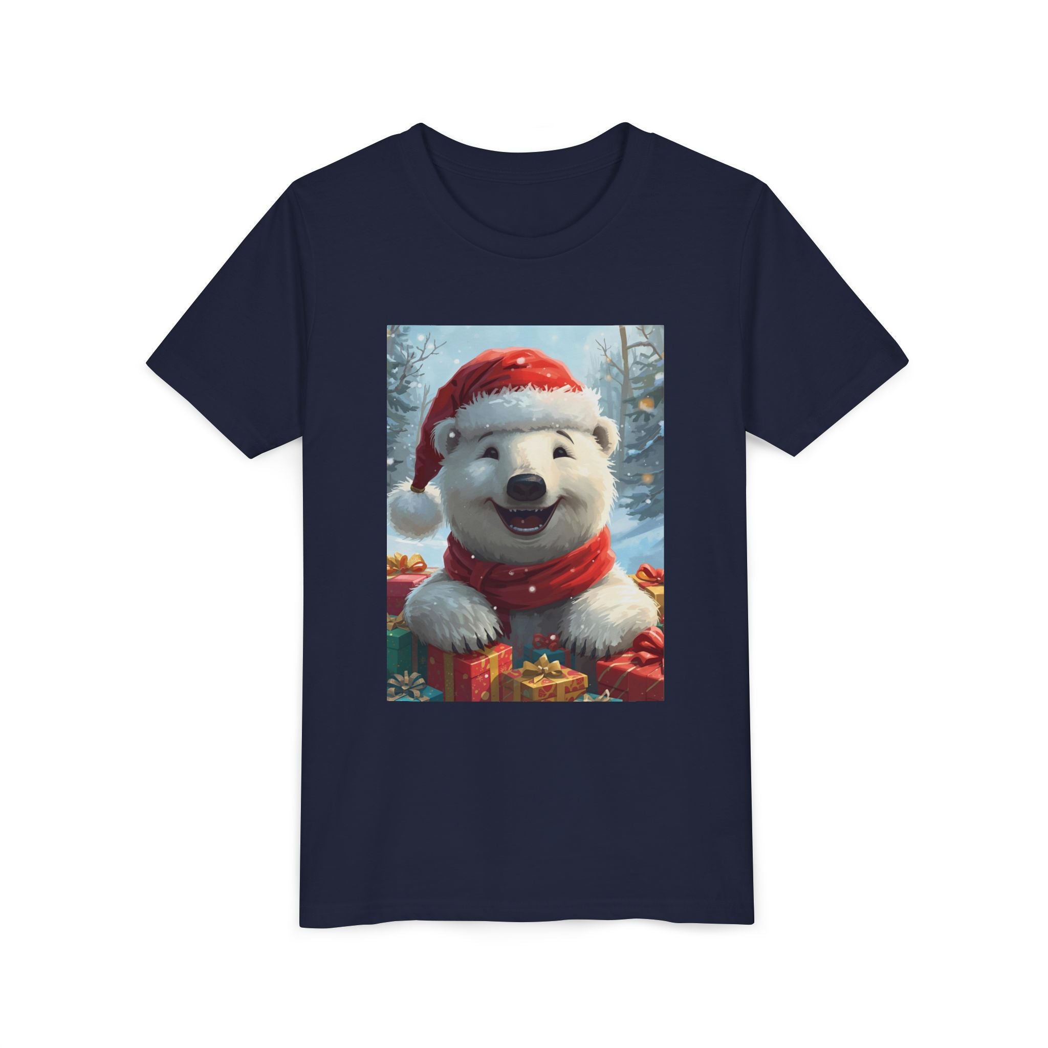 Christmas Bear Youth Short Sleeve Tee