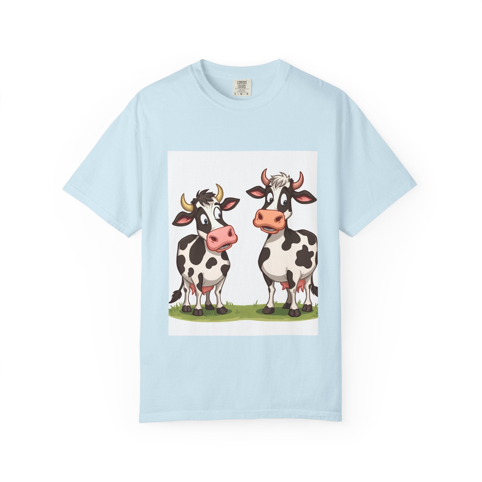 Cute Cows Unisex T-Shirt, Cute Cow Graphic Tee, Animal Lover Gift, Casual Wear, Birthday Present, Fun Farm Shirt