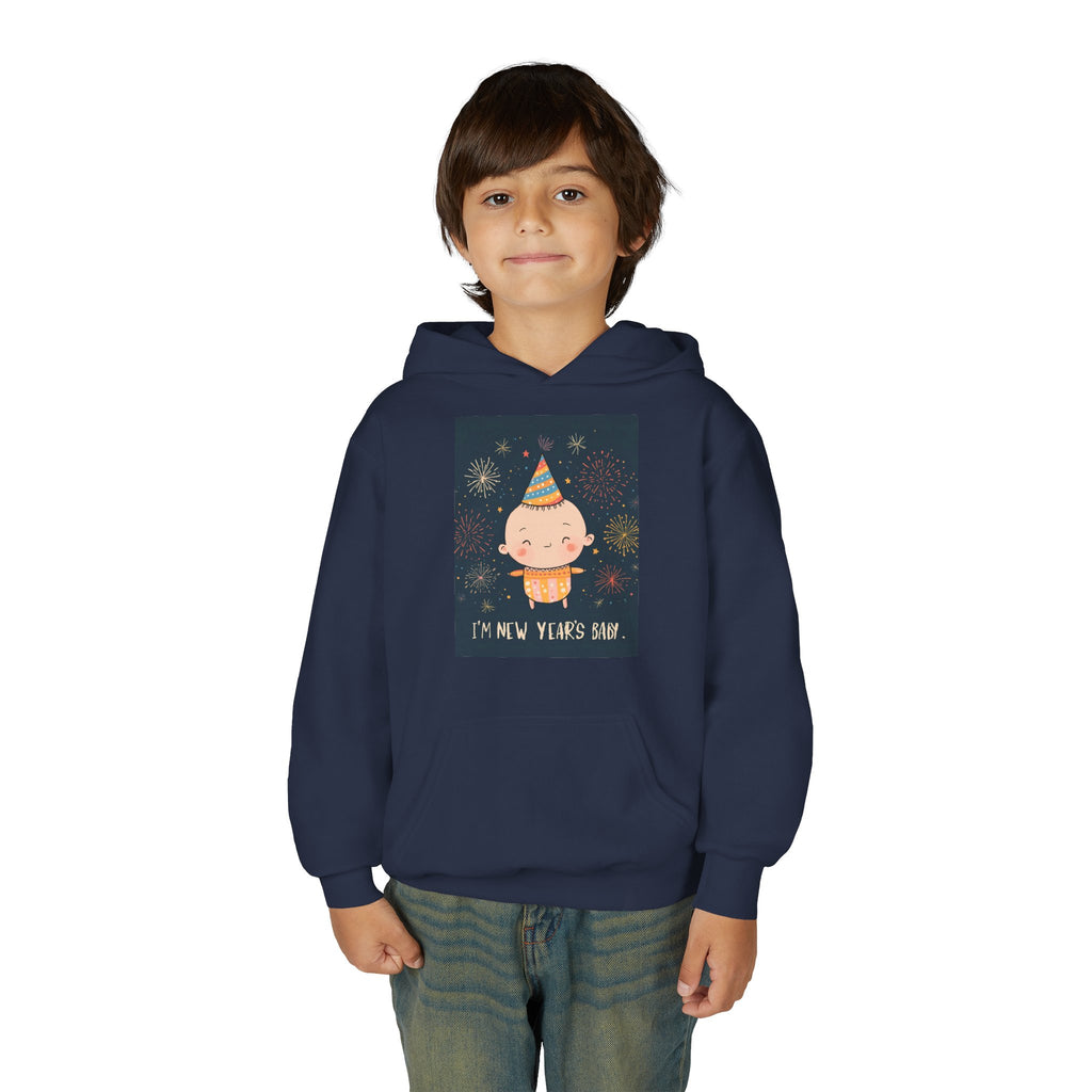 I Am A New Years Baby Youth Heavy Blend Hooded Sweatshirt