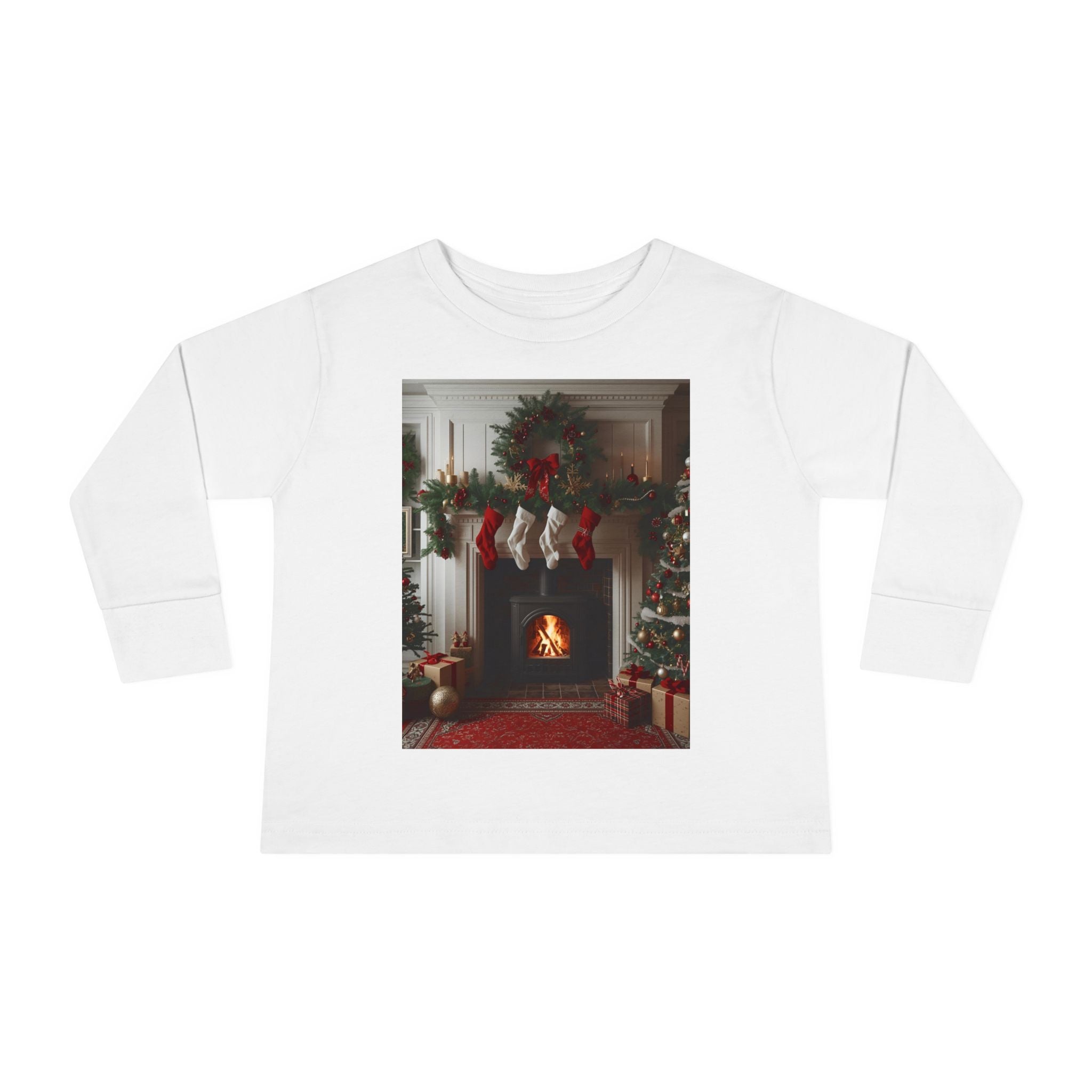 Cozy Christmas Toddler Long Sleeve Tee