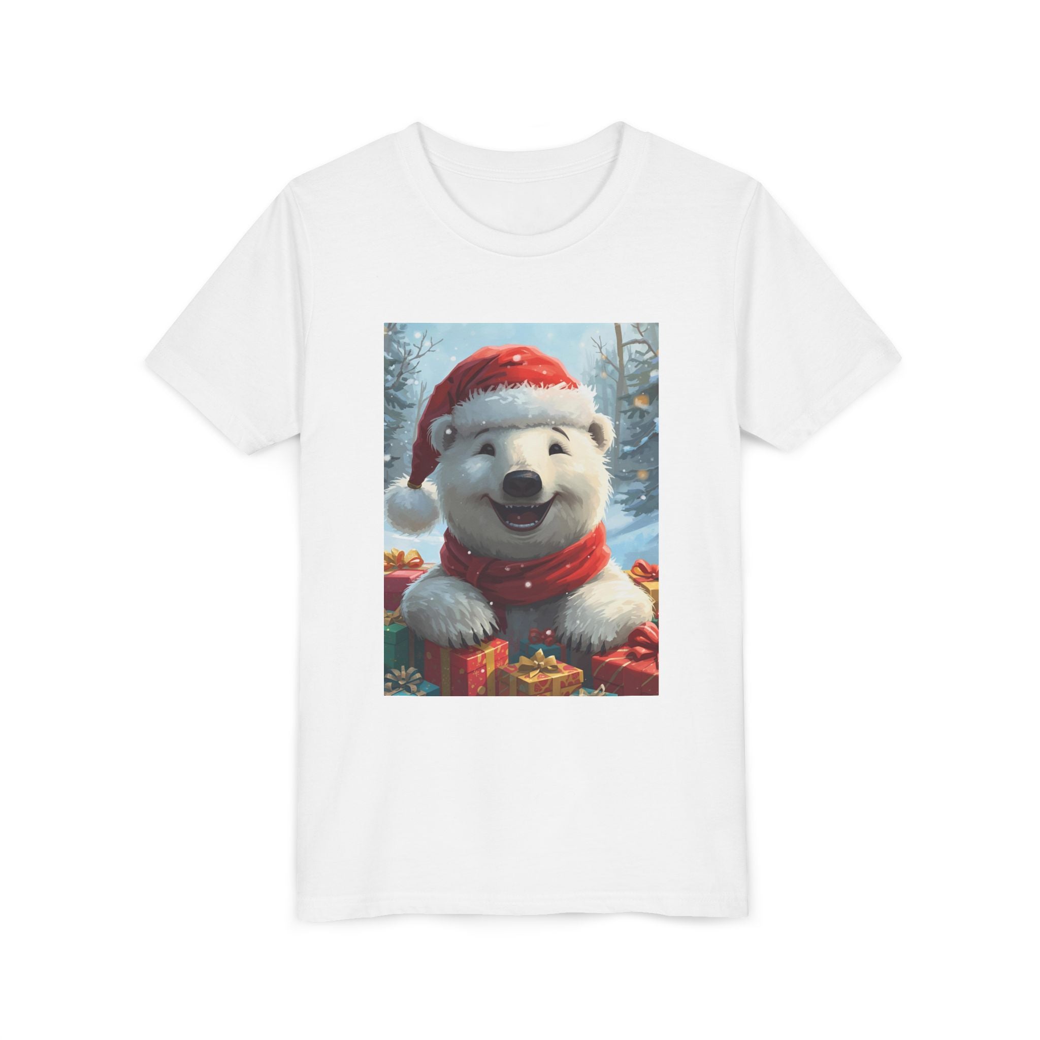 Christmas Bear Youth Short Sleeve Tee