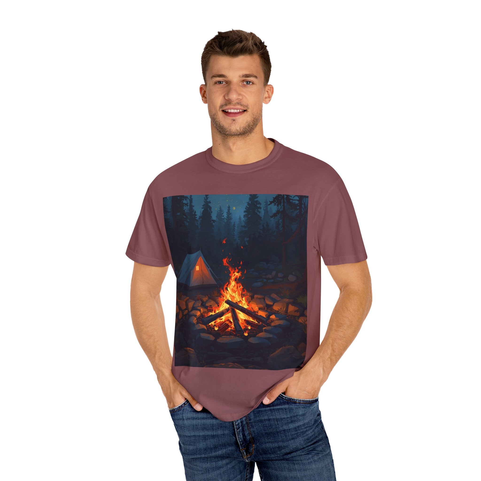 Cozy Campfire Unisex Garment-Dyed T-shirt