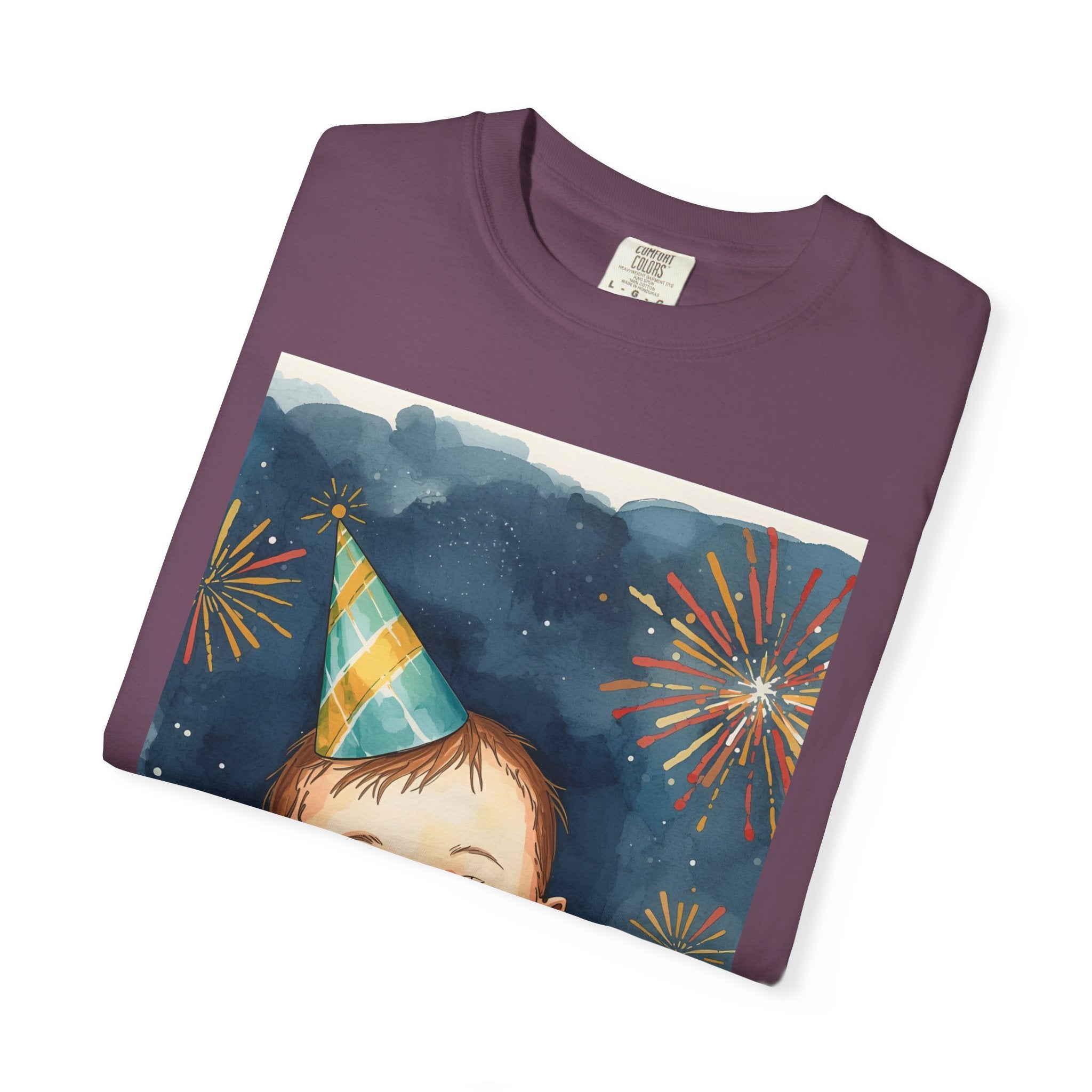 New Year's Baby T-Shirt, Unisex Garment-Dyed Tee, Cute Holiday Shirt, Baby Celebration Apparel, Party Outfit, New Year Gift