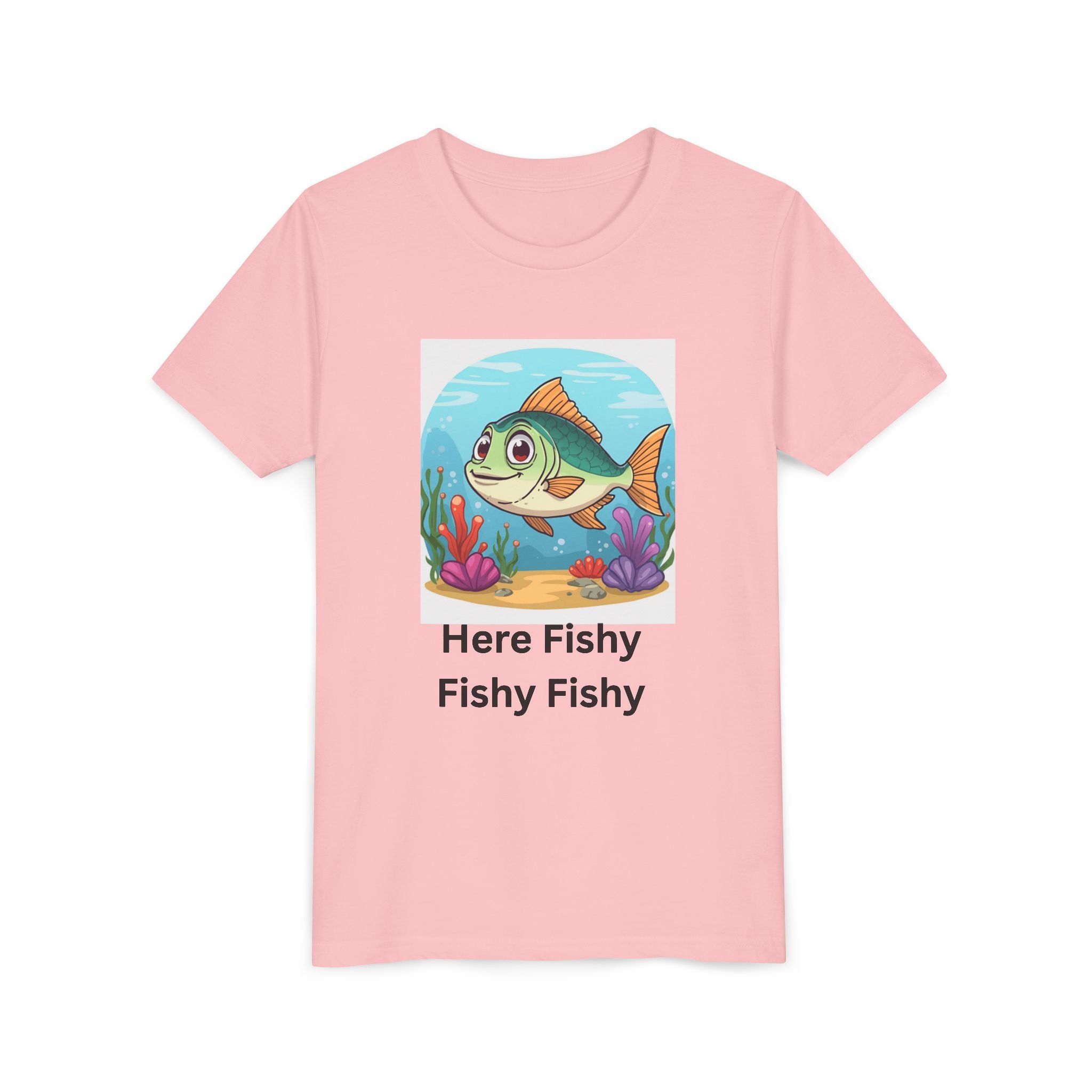 Here Fishy Fishy Fishy Youth Short Sleeve Tee