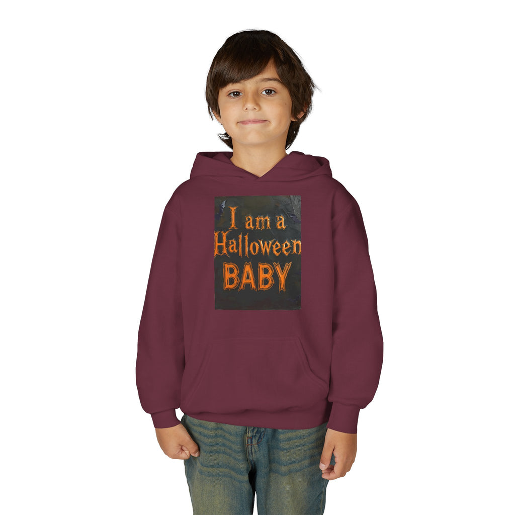 I Am A Halloween Baby Youth Heavy Blend Hooded Sweatshirt
