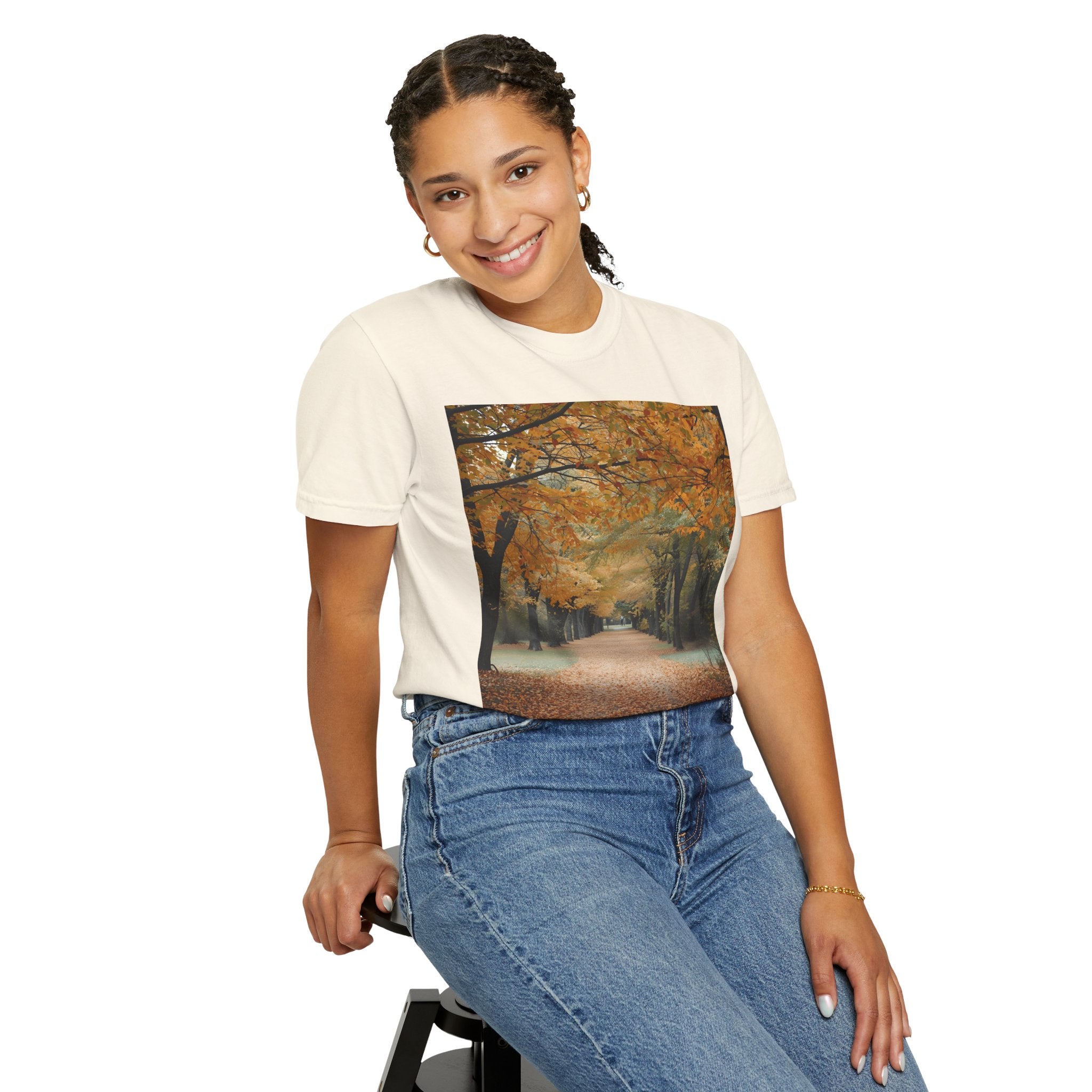 Autumn Pathway T-Shirt | Nature Lover Gift, Fall Fashion, Unisex Tee, Seasonal Wear, Cozy Vibes