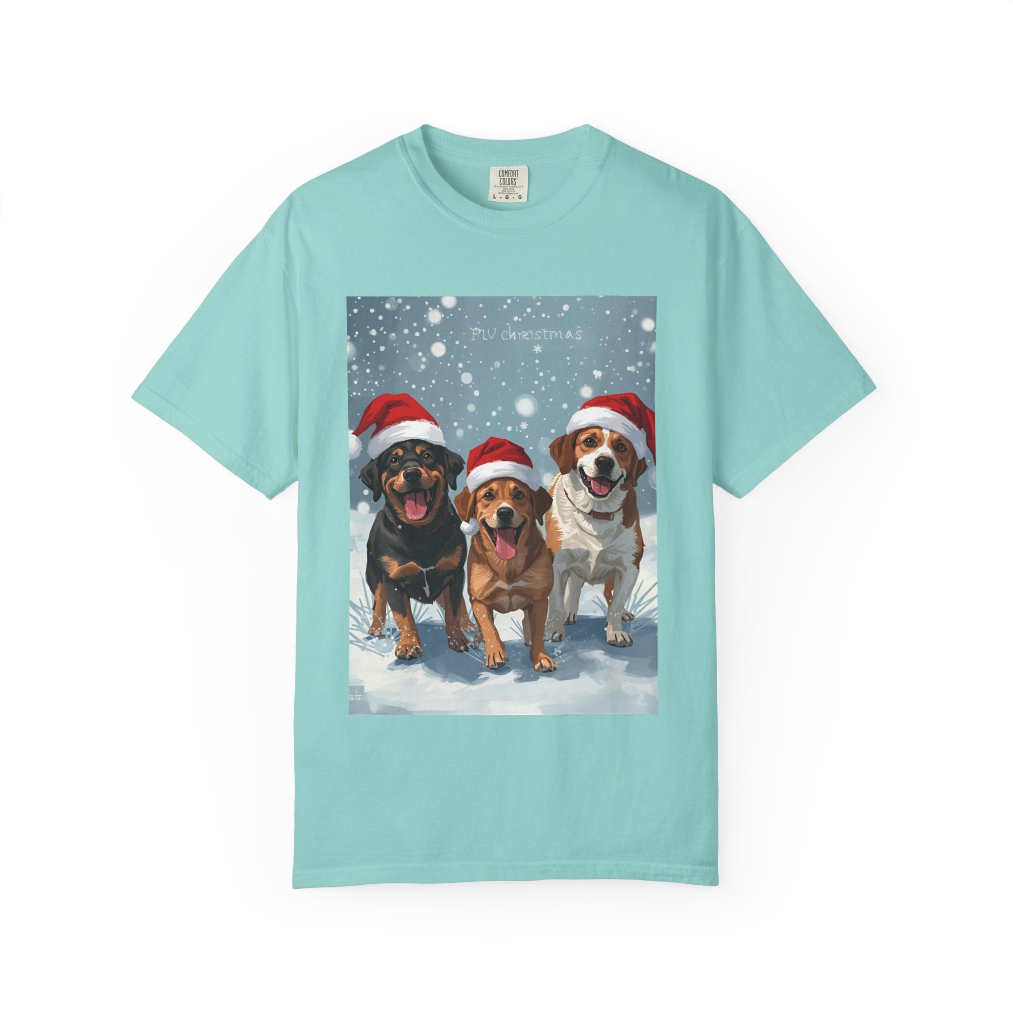 Christmas Dogs T-shirt, Holiday Pet Shirt, Gifts for Dog Lovers, Unisex Christmas Tee, Festive Dog Owner Apparel