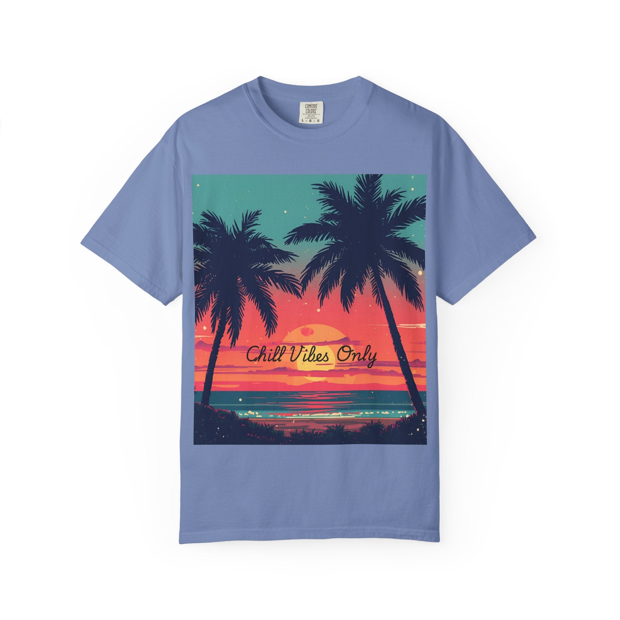 Tropical Sunset Unisex Garment-Dyed T-shirt