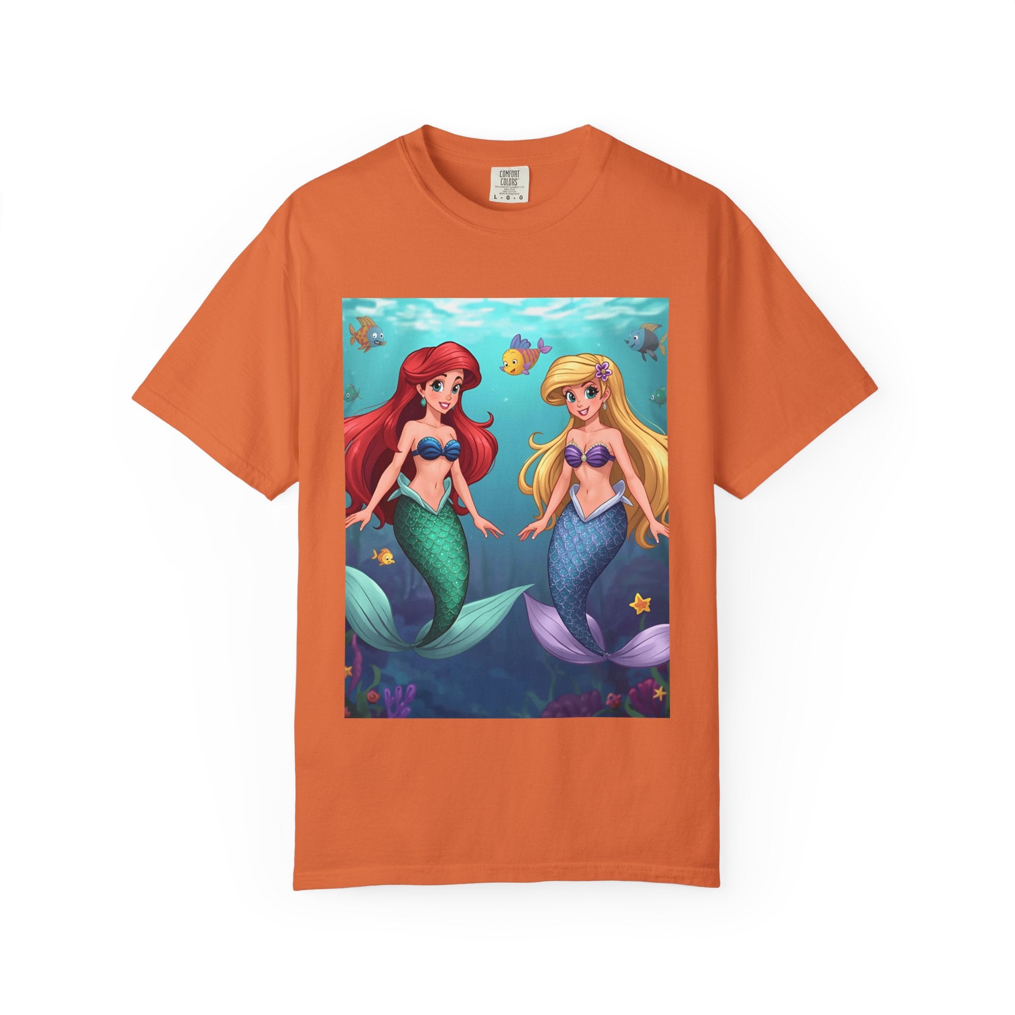 Mermaid Friends T-Shirt, Colorful Underwater Theme Tee, Gift for Sea Lovers, Perfect for Summer, Birthday Present, Beachwear