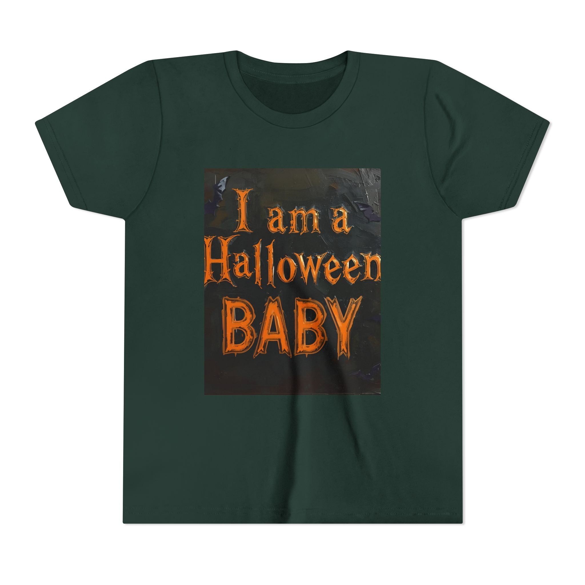I Am A Halloween Baby Youth Short Sleeve Tee
