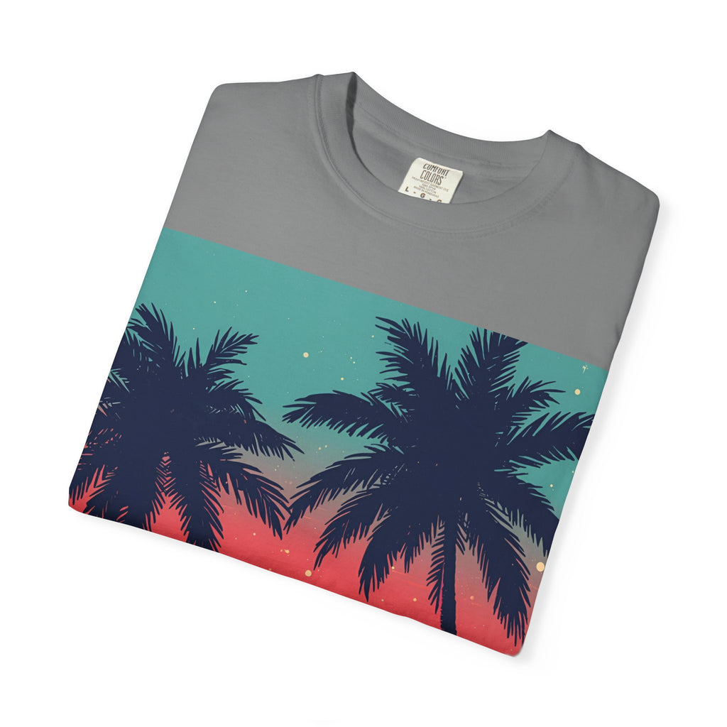 Tropical Sunset Unisex Garment-Dyed T-shirt