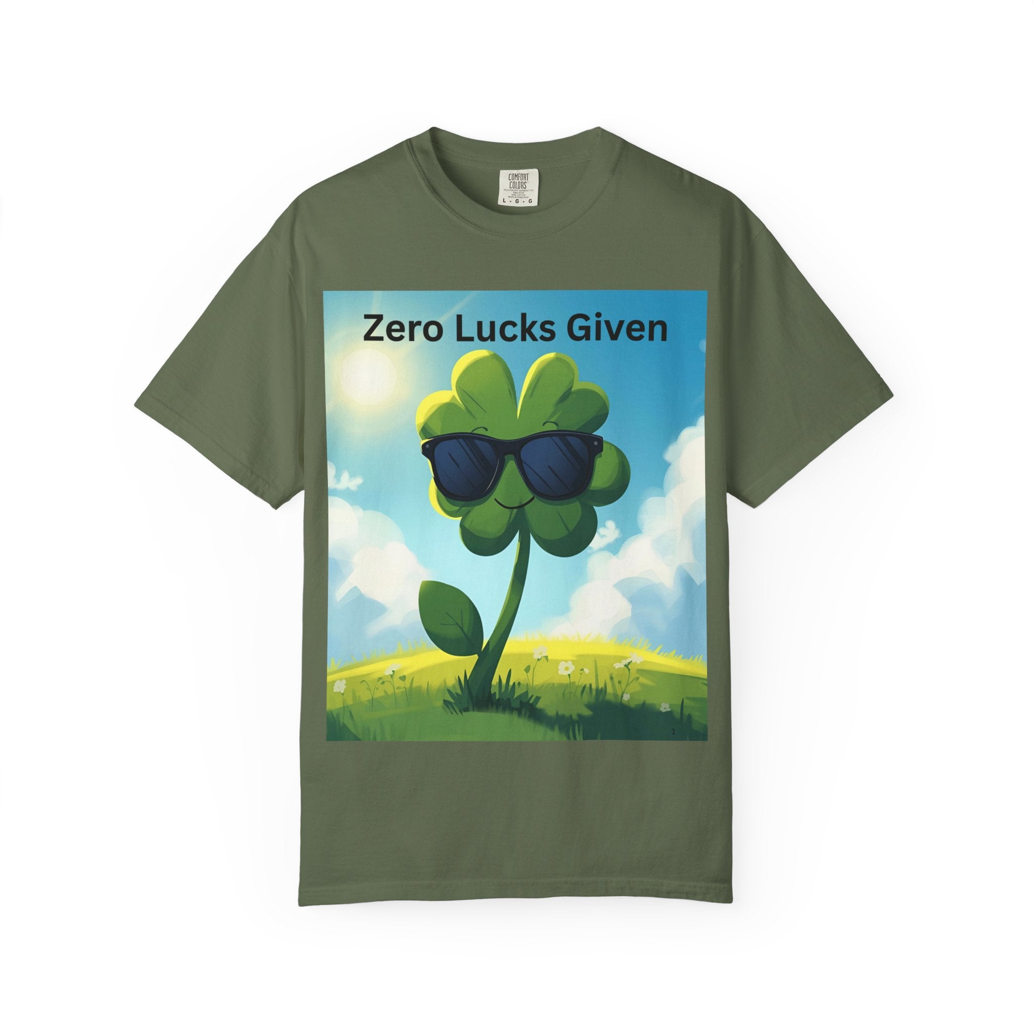 Zero Lucks Given T-Shirt, Funny Unisex Tee, Casual Wear, Gift for St. Patrick's Day, Summer Outfit, Funny Quote Shirt