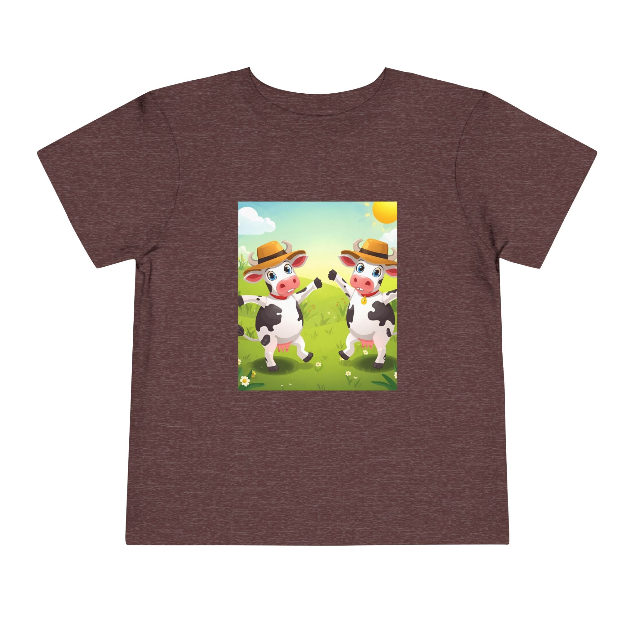 Cute Cow Fun Farm Toddler Short Sleeve Tee