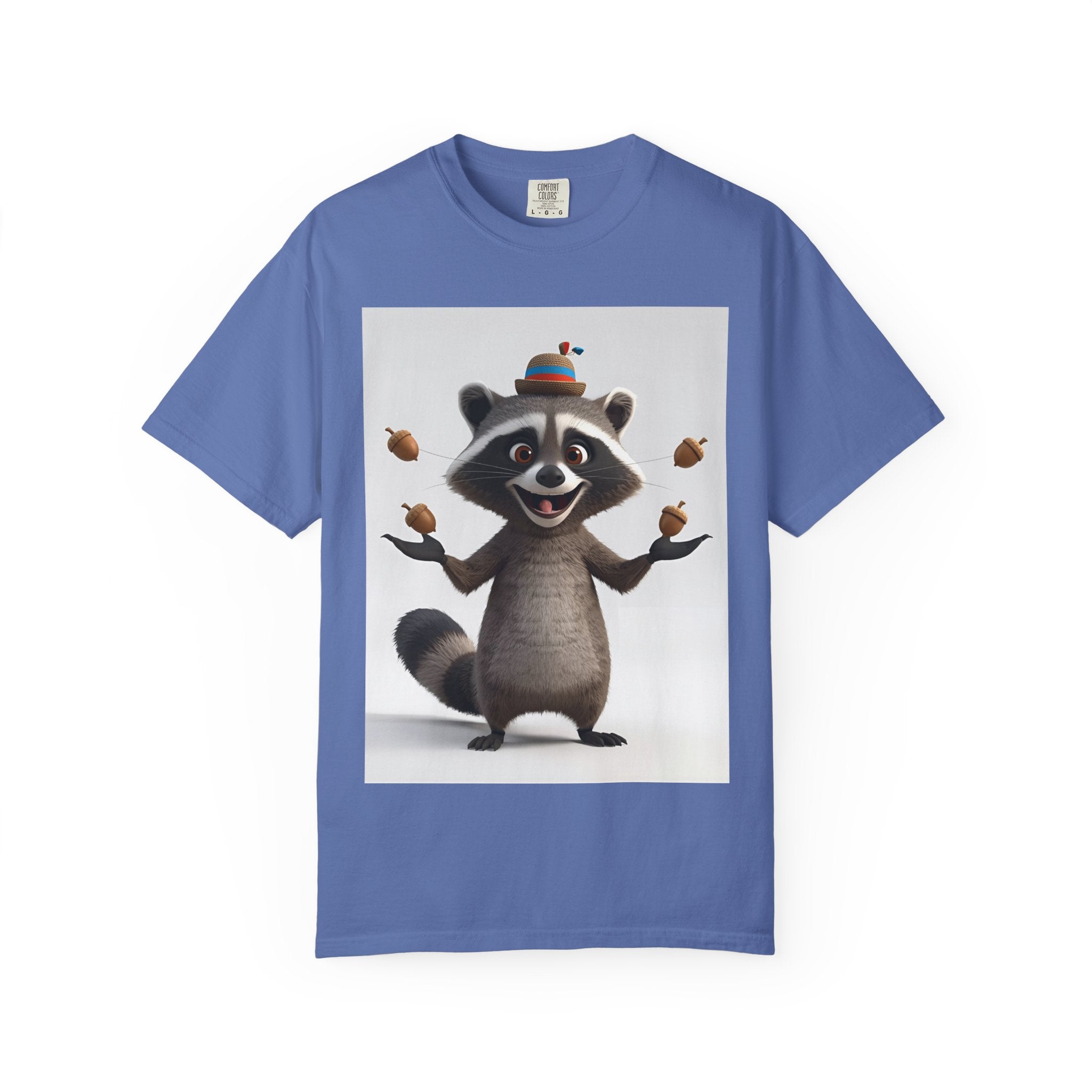 Whimsical Raccoon T-Shirt, Unisex Graphic Tee, Cute Animal Shirt, Fun Gift for Kids and Adults, Quirky Nature Lover Apparel, Party Wear
