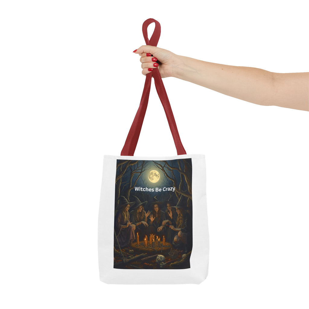 Spooky Halloween Witchy Tote Bag for Spooky Vibes, Witches Be Crazy, Eco-Friendly Tote, Halloween Gift for Her, Magical Shopping Bag, Gifts for Witches