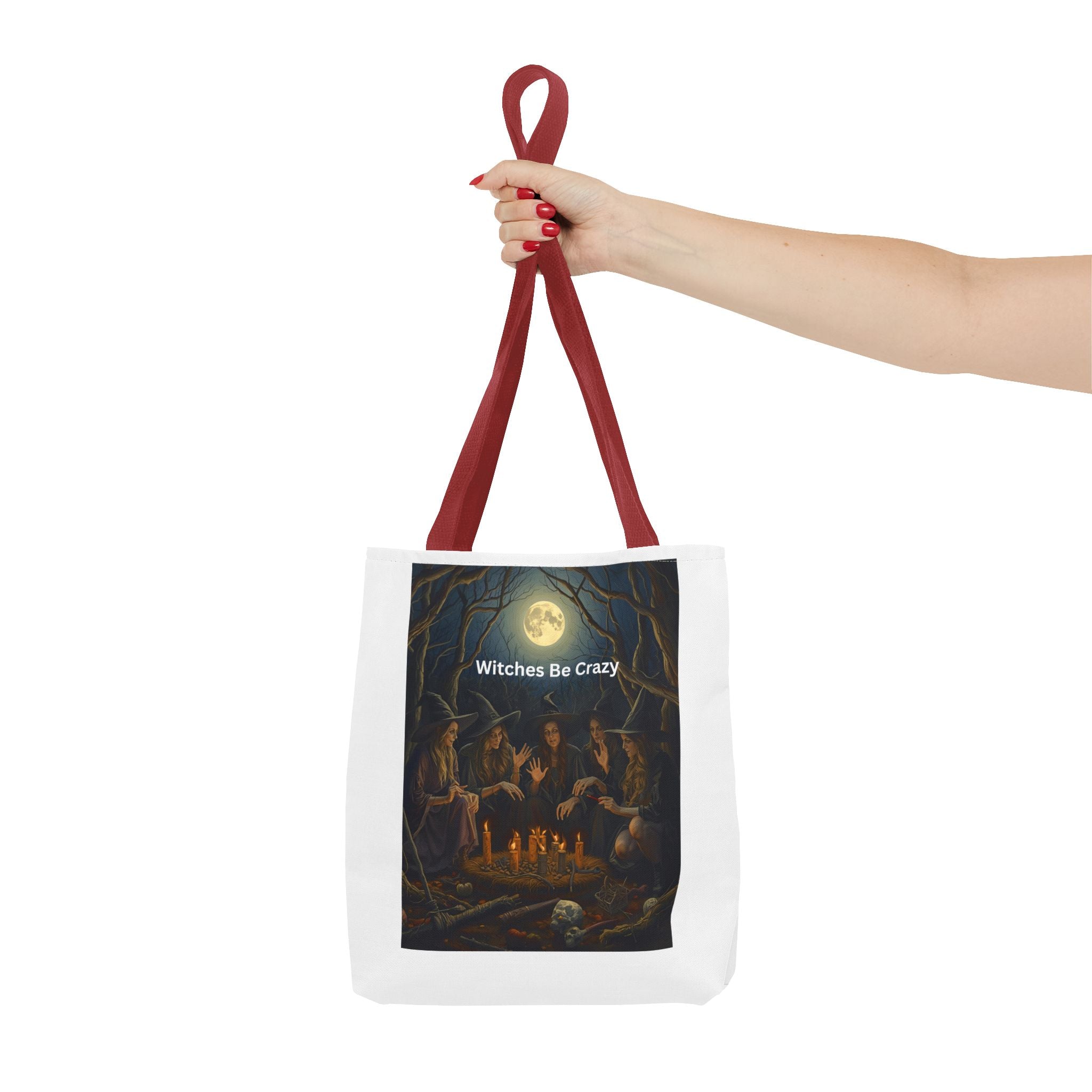 Spooky Halloween Witchy Tote Bag for Spooky Vibes, Witches Be Crazy, Eco-Friendly Tote, Halloween Gift for Her, Magical Shopping Bag, Gifts for Witches