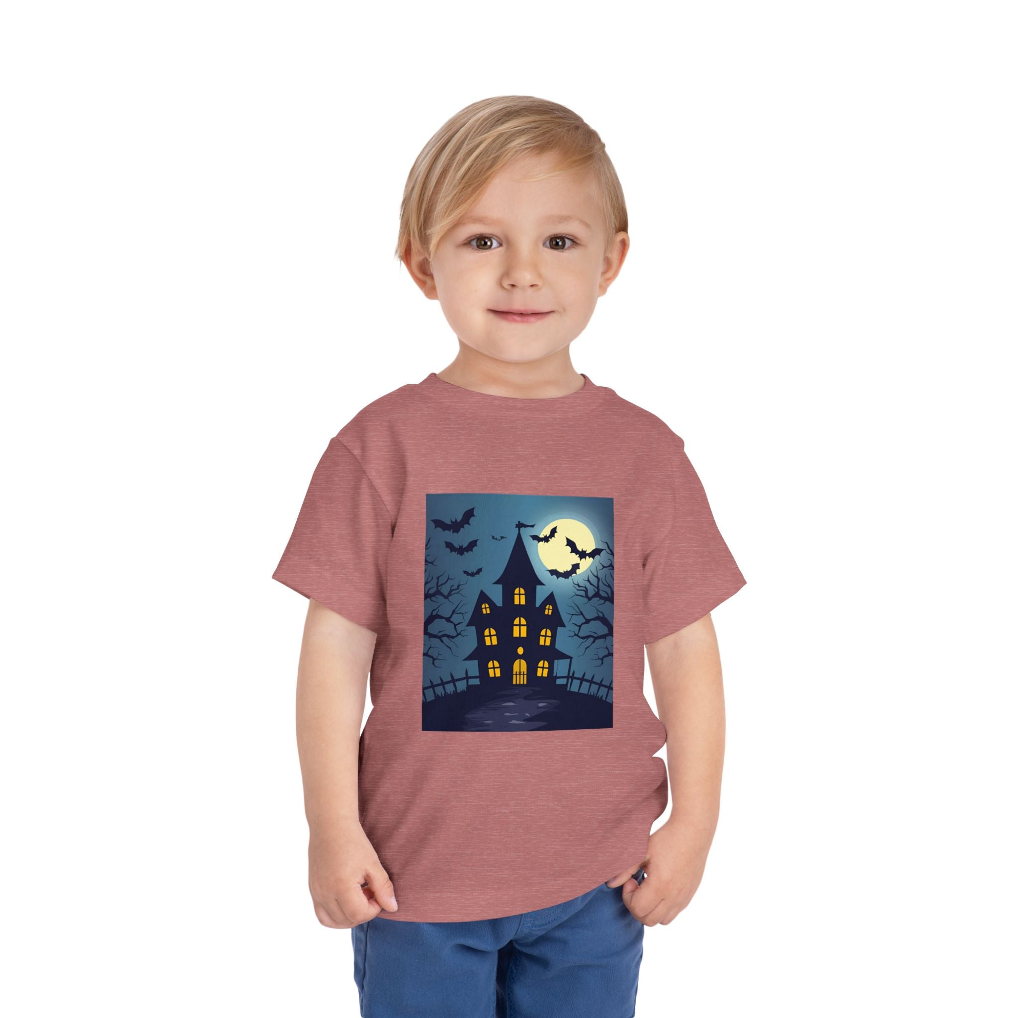 Toddler Halloween T-Shirt, Spooky Haunted House Tee, Kids Halloween Costume, Toddler Witch Shirt, Halloween Party Outfit