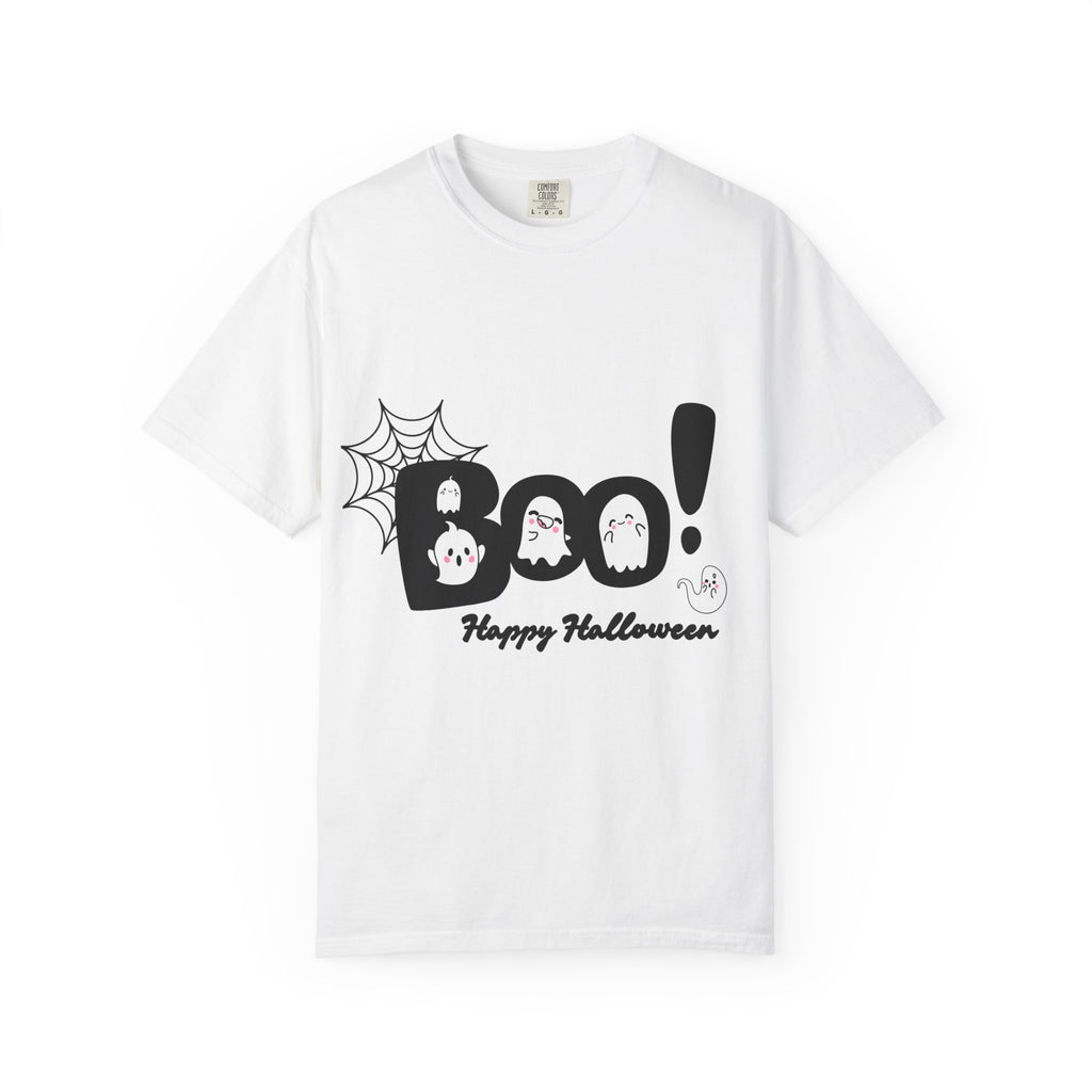 Halloween Boo T-Shirt, Spooky Fun Tee for Halloween, Unisex Ghost Shirt, Boo! Halloween Gift, Fall Celebration Apparel