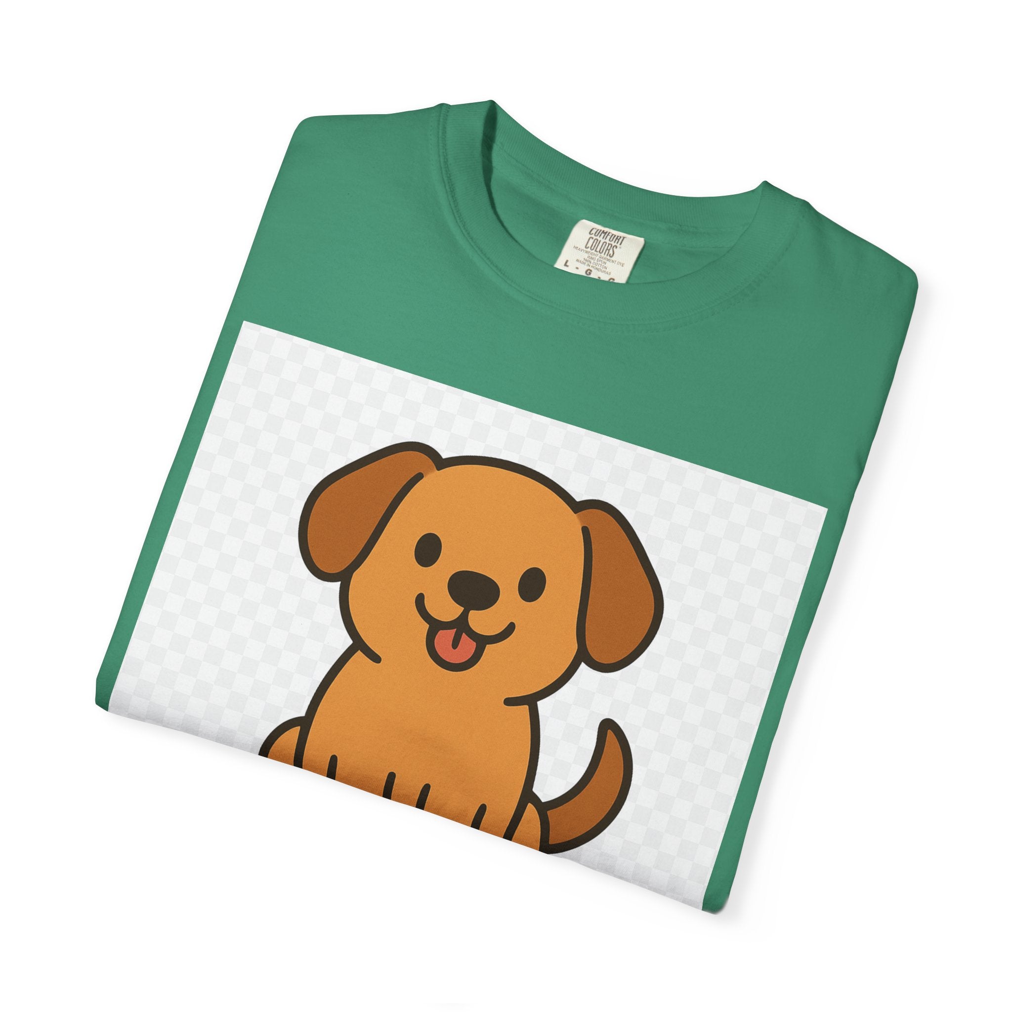 Dog Lover Garment-Dyed T-Shirt, Cute Animal Tee, Pet Parent Gift, Casual Dog Shirt, Unisex Doggy Apparel