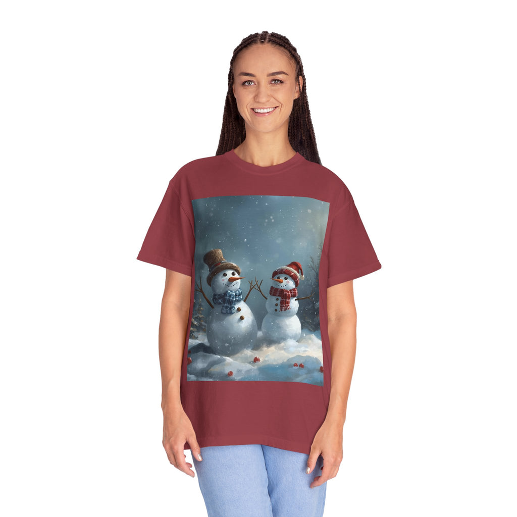 Christmas Winter Wonderland Snowman T-Shirt | Cozy Holiday Tee, Christmas Gift, Unisex Apparel, Seasonal Fashion, Winter Vibes